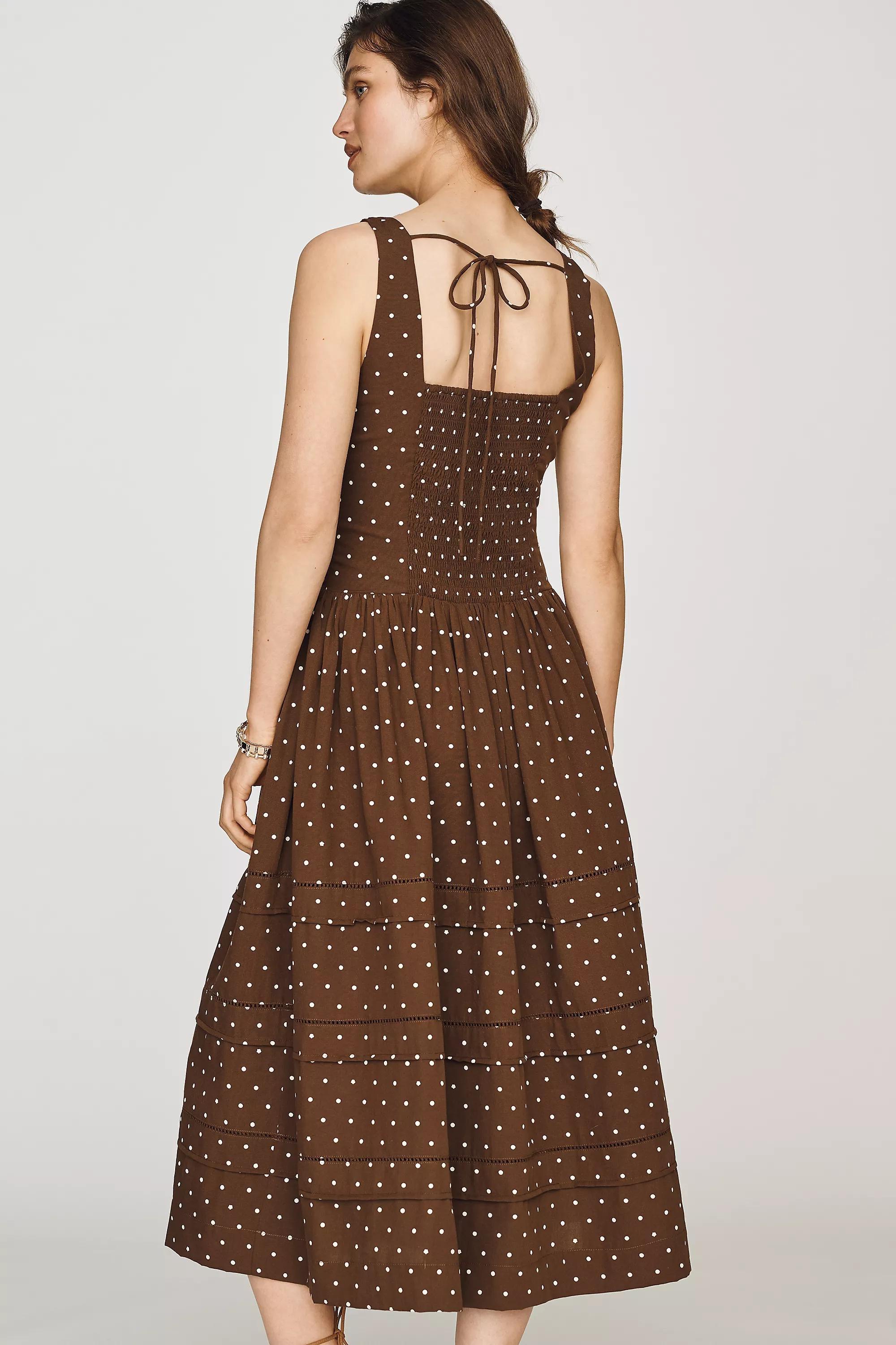 En Saison Stella Midi Dress, Brown, large image number 2