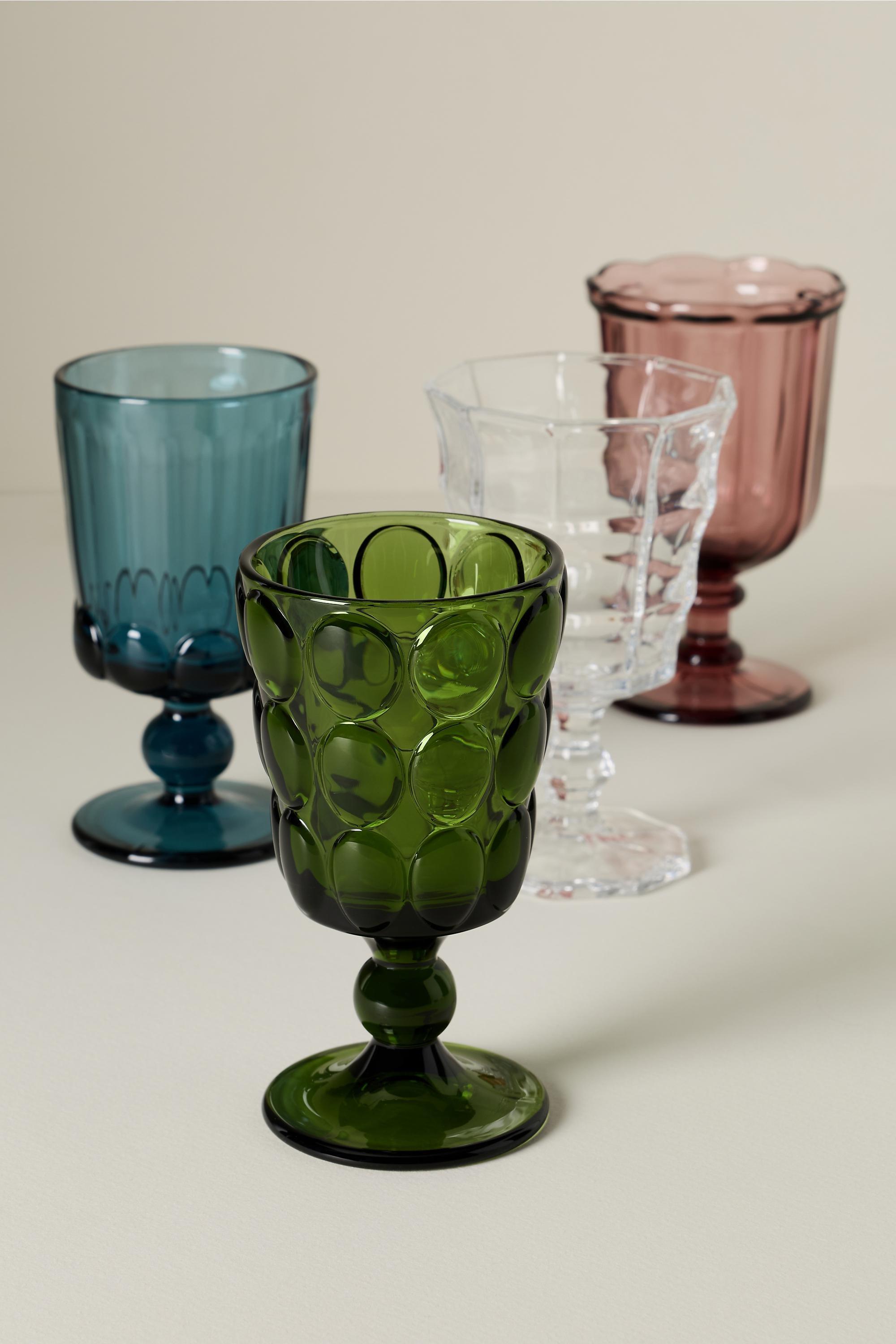 Marisa Glass Goblet, Green, Green, large image number 2