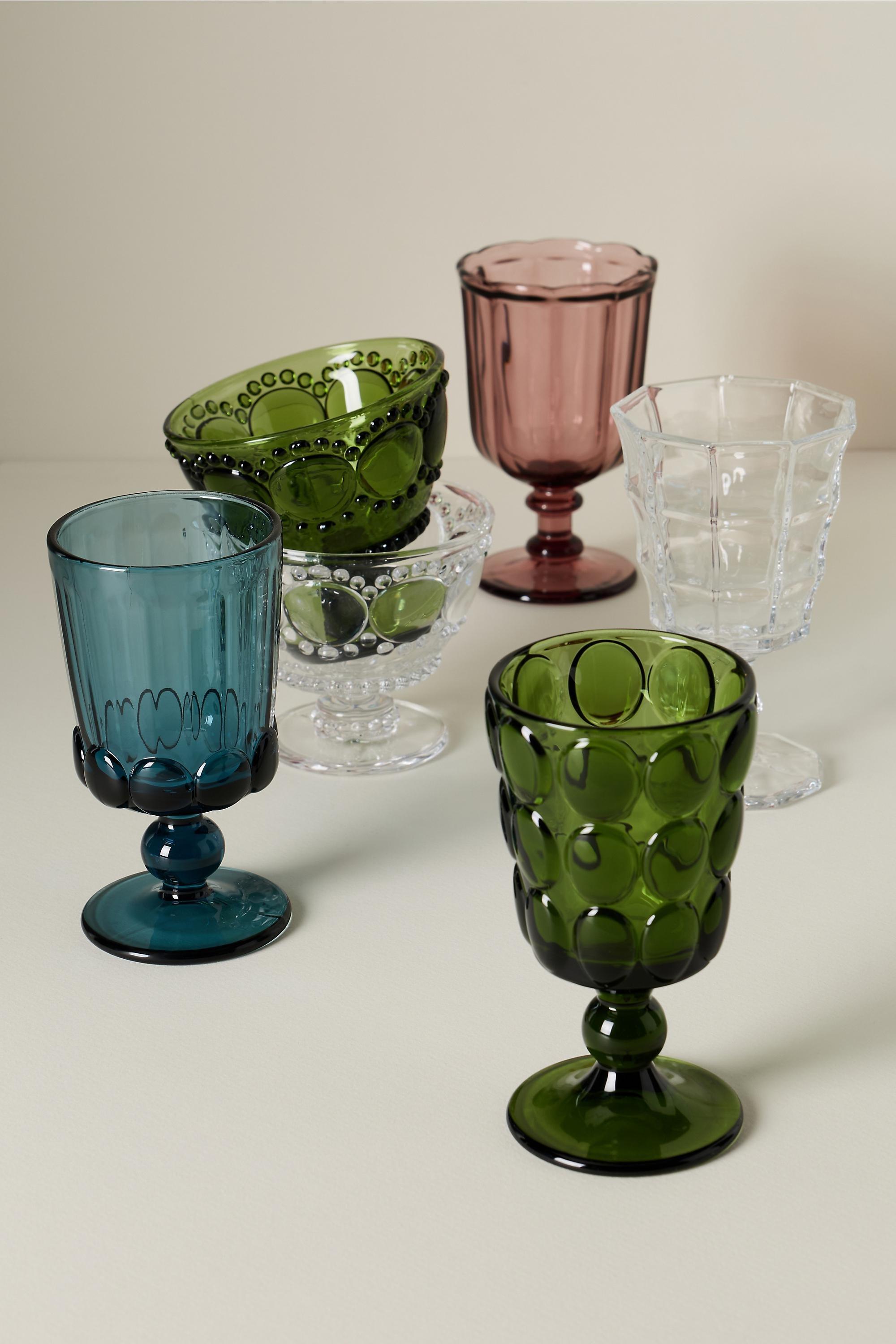 Marisa Glass Goblet, Green, Green, large image number 3