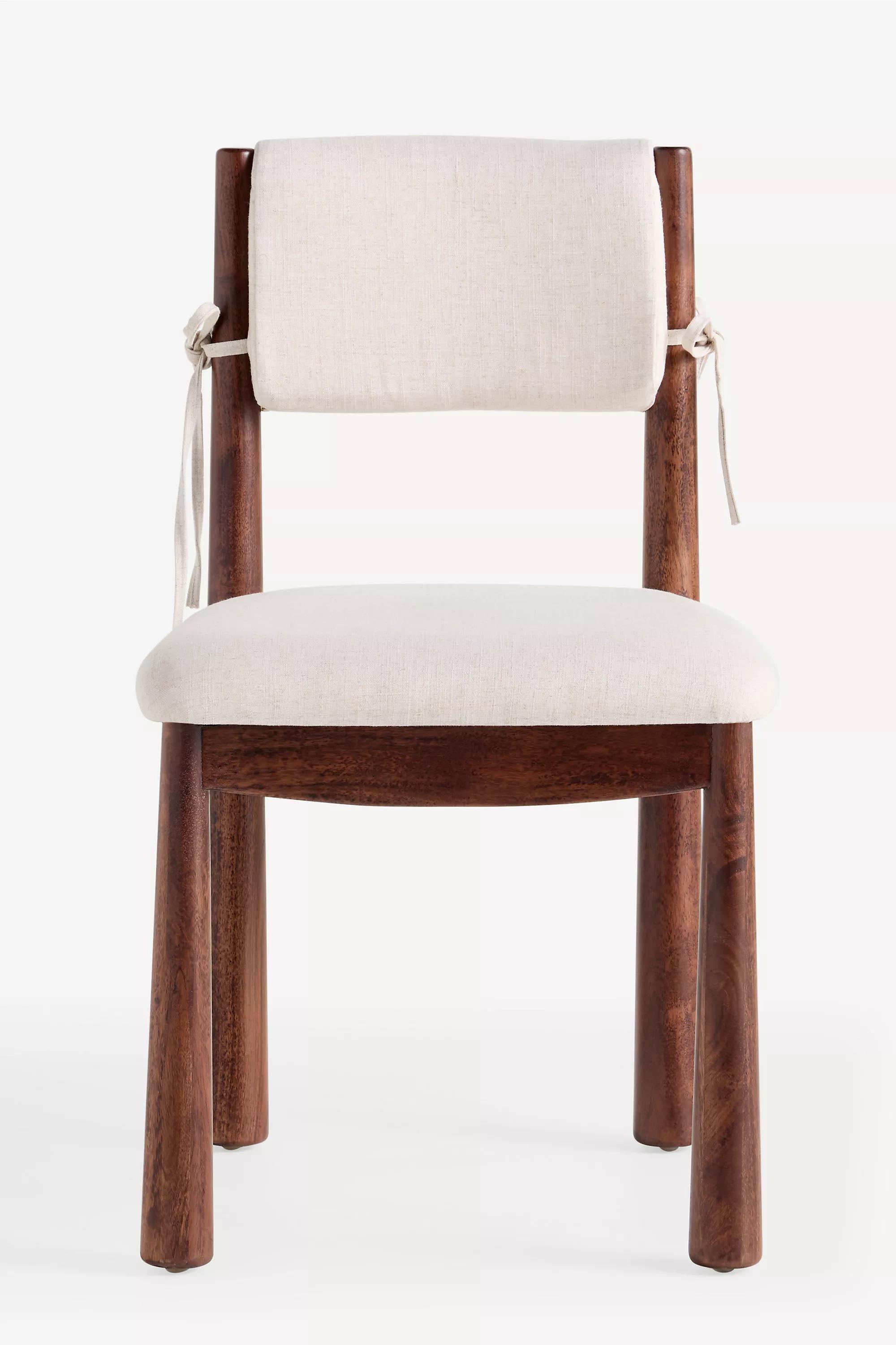 Cece Linen Dining Chair, Cream , Cream, large image number 1