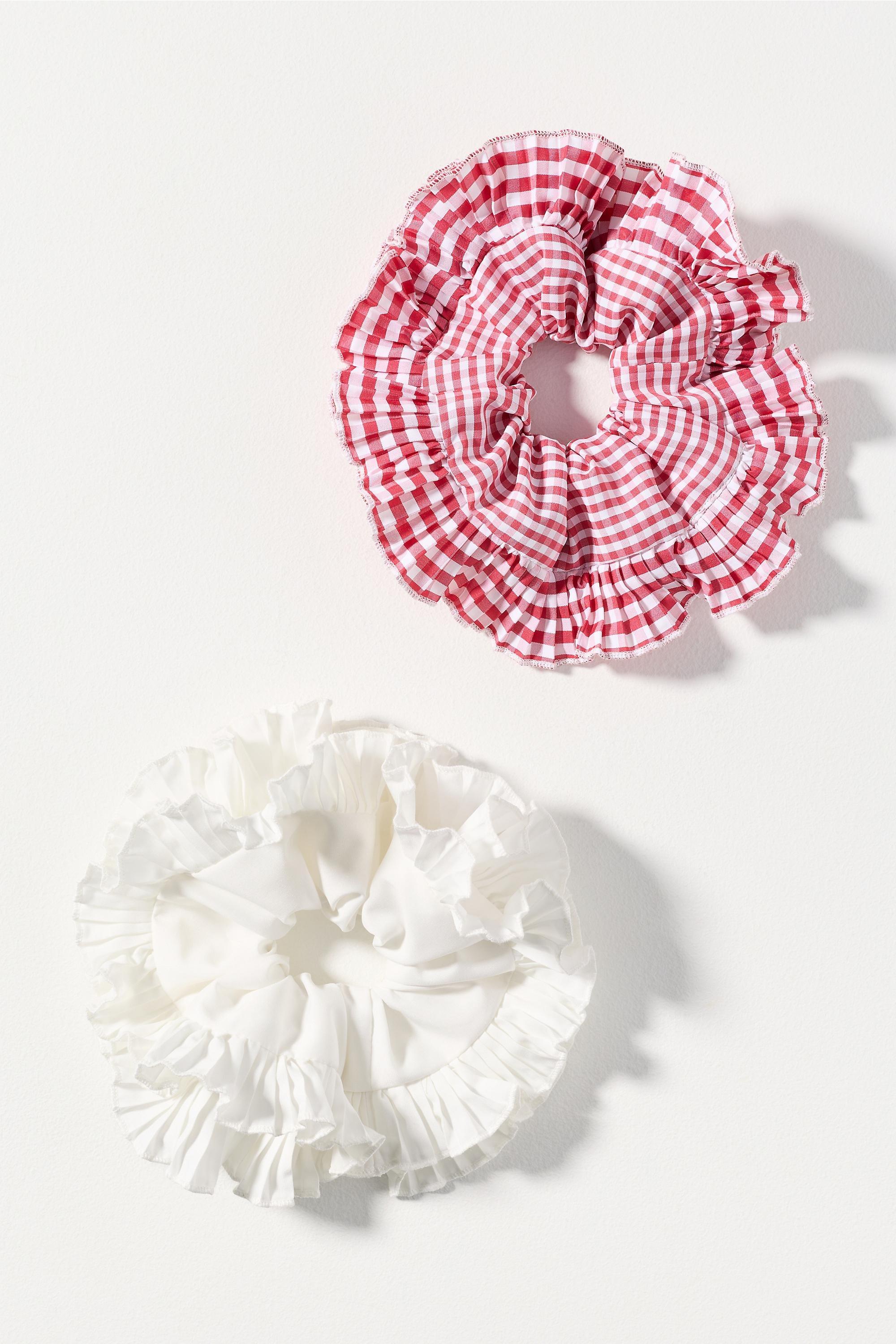 Scrunchie Ahny Gingham, Red, A501_0060, medium