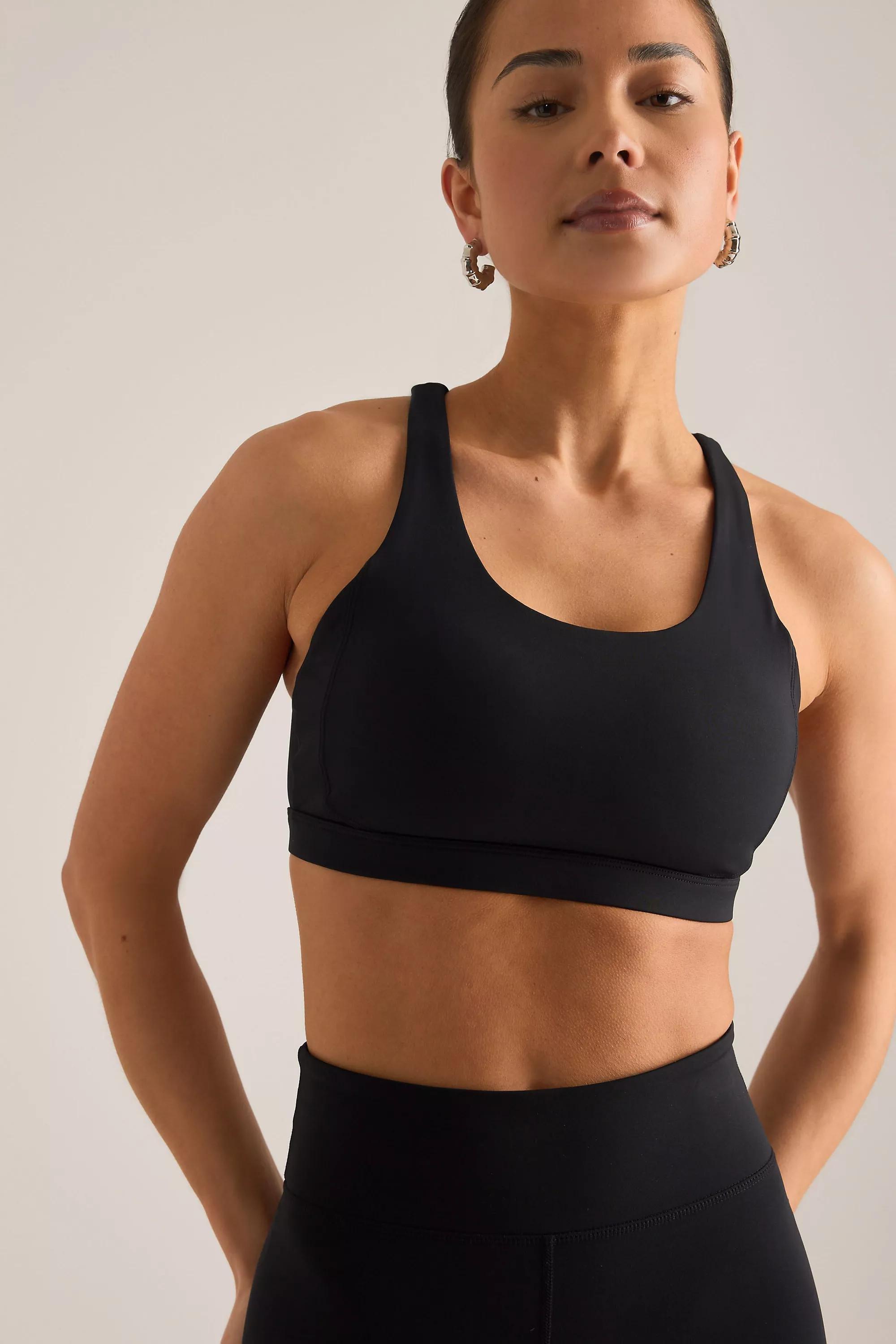 By Tala Skinluxe Tank Sports Bra, Black, Black, large image number 0