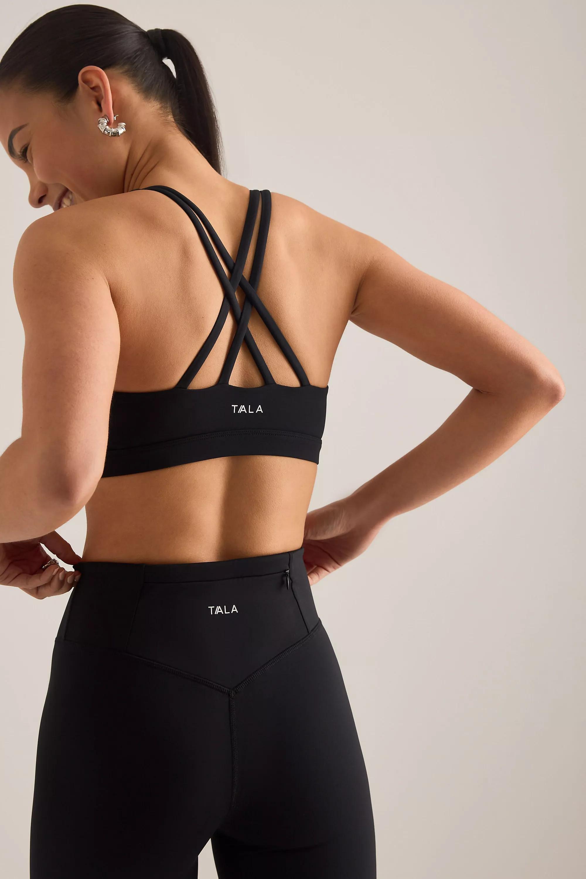 By Tala Skinluxe Tank Sports Bra, Black, Black, large image number 1