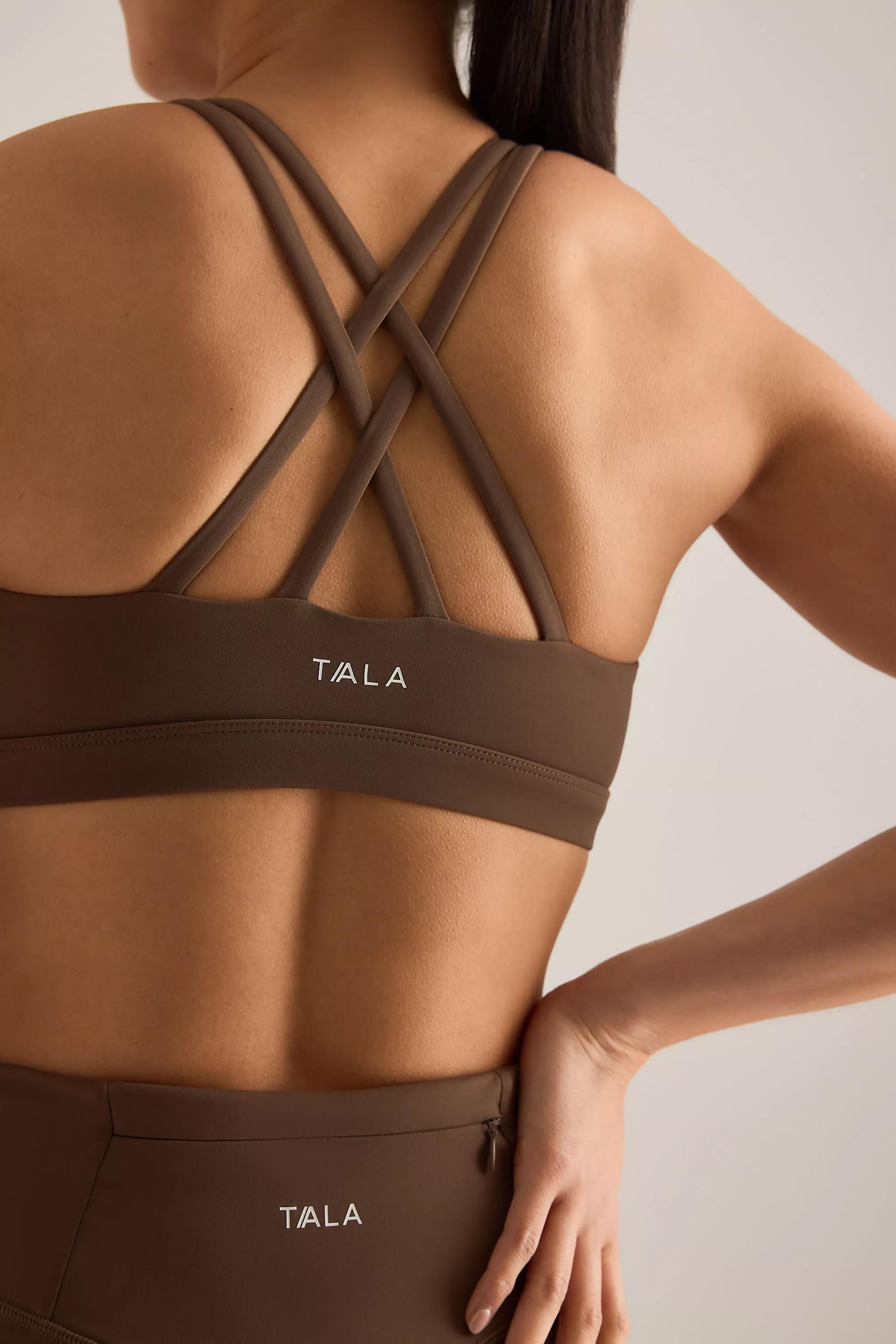 Tala Skinluxe Tank Sports Bra, Brown, Brown, large image number 5