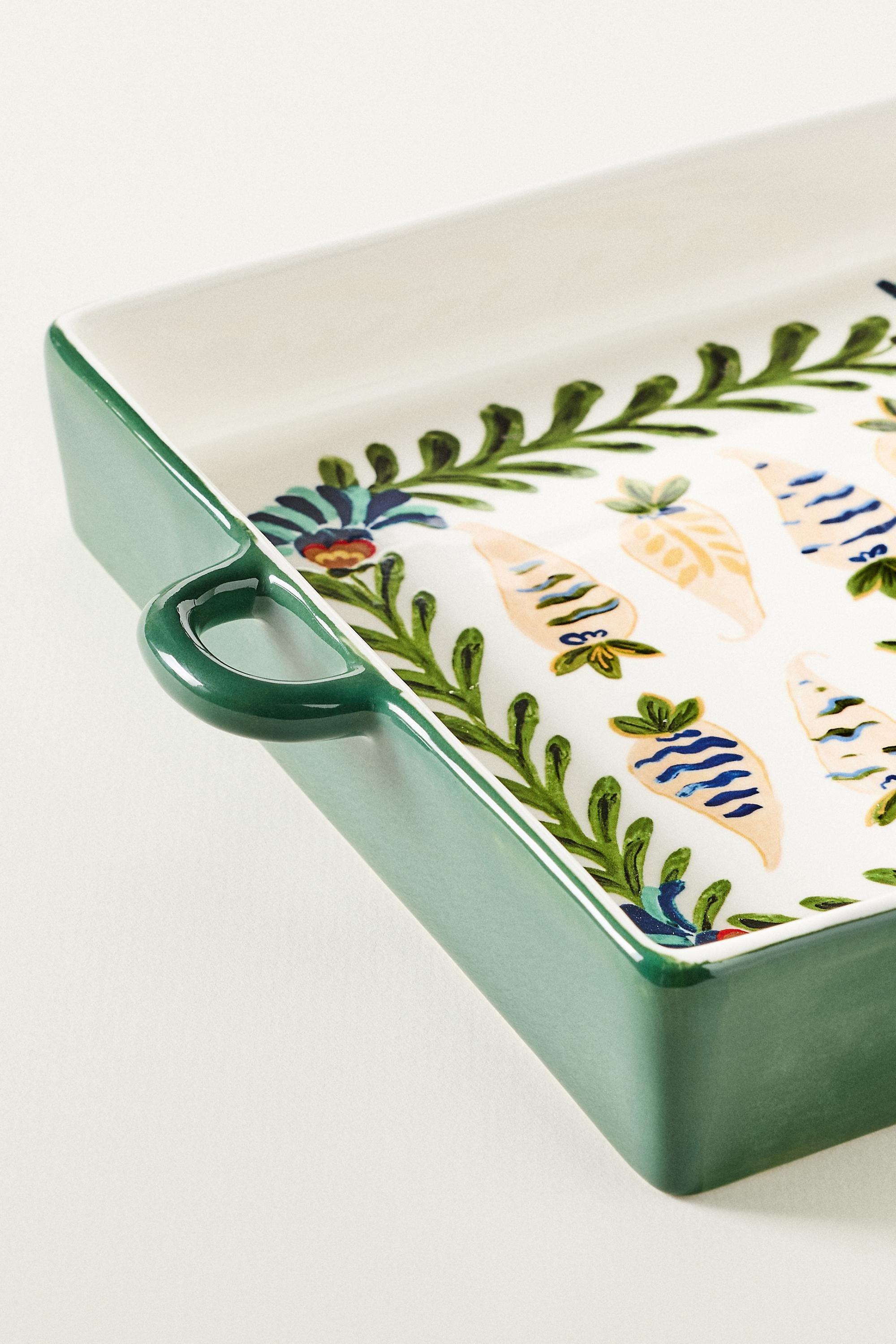 Molly Yeh Stoneware Square Baker, Green, large image number 3