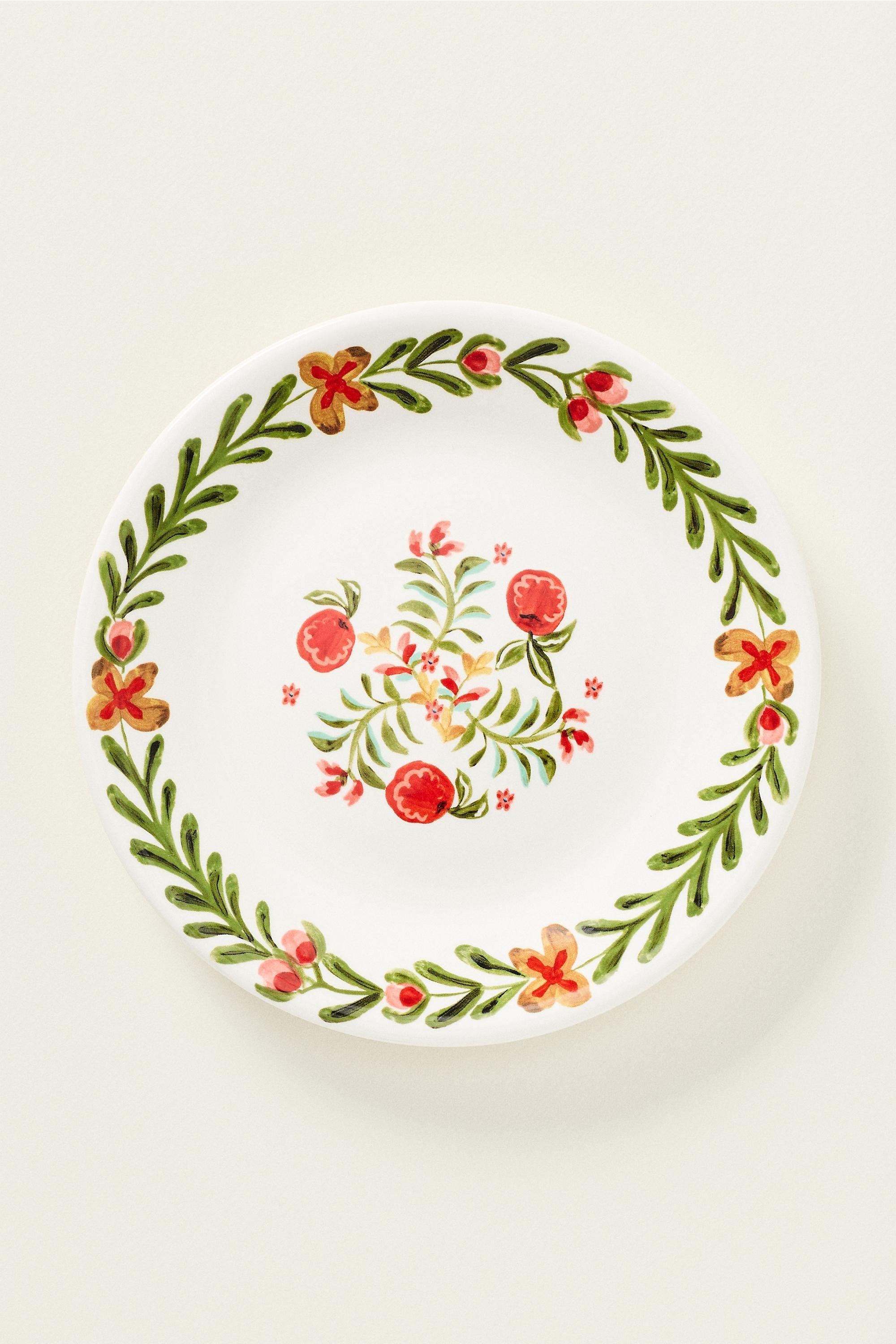 Molly Yeh Stoneware Dessert Plate, Multiclour, Red, large image number 0