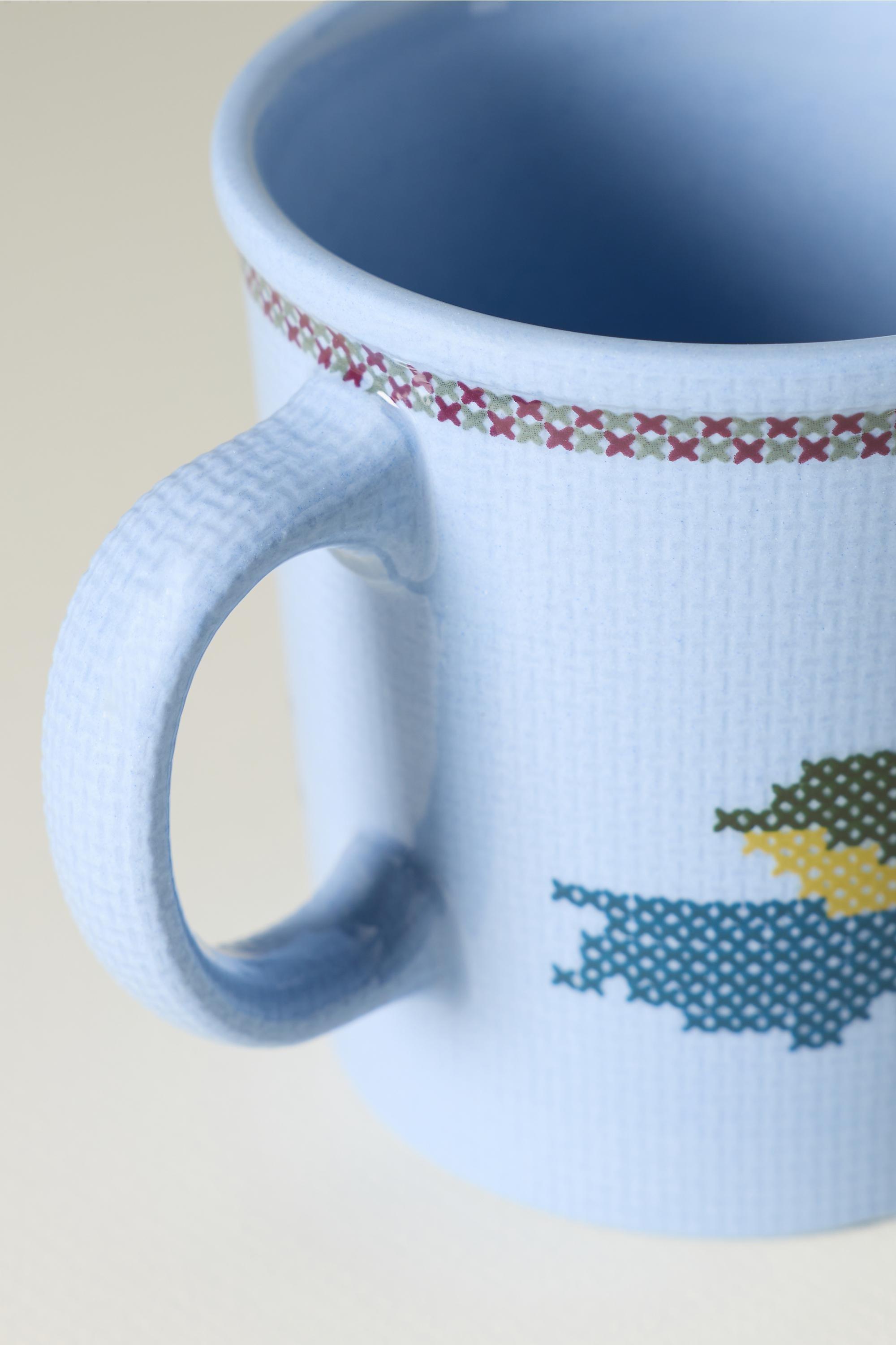 Harmonie Stoneware Mug, Blue, Blue, large image number 3