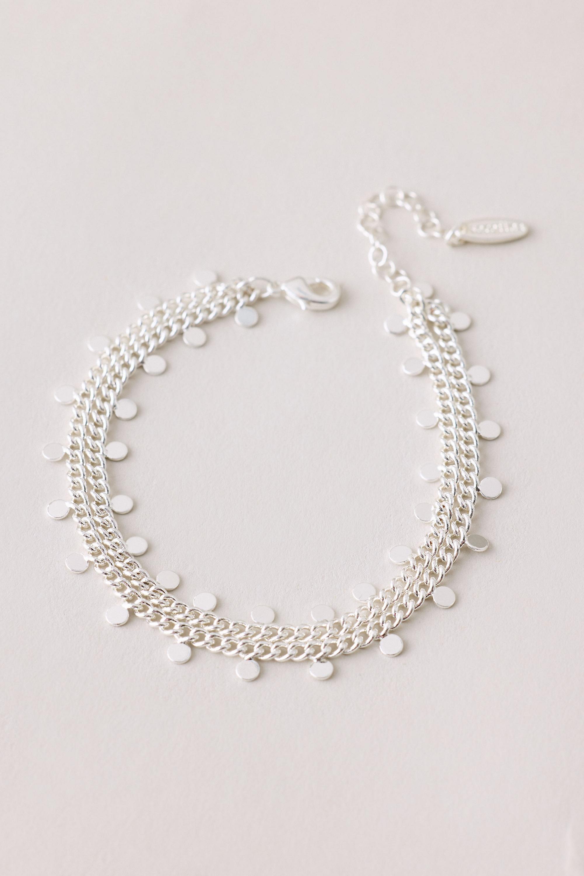 Ibiza Disc Multi-Layer Bracelet, Silver, A501_0007, medium