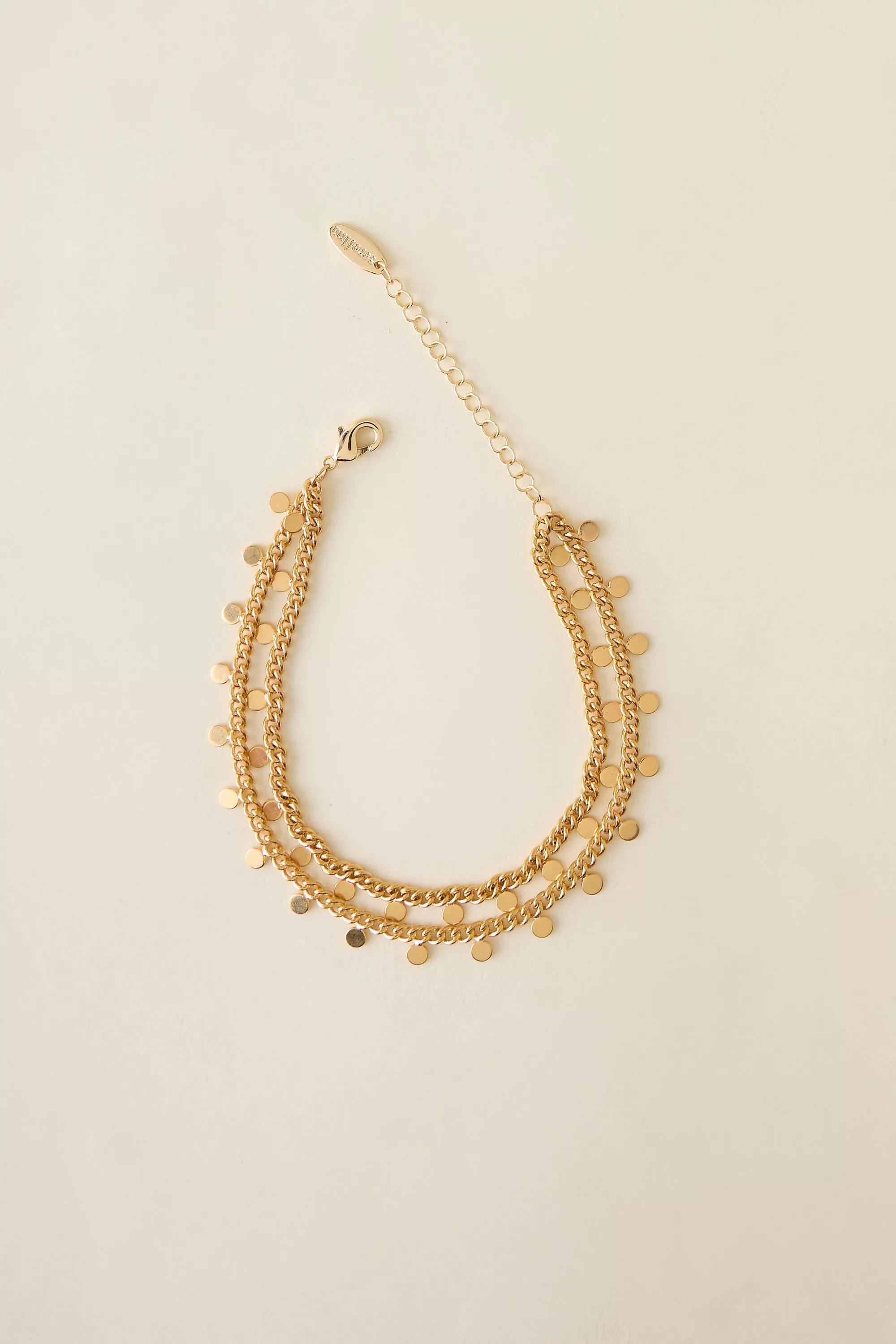 Ibiza Disc Multi-Layer Bracelet, Gold, A501_0070, large image number 1