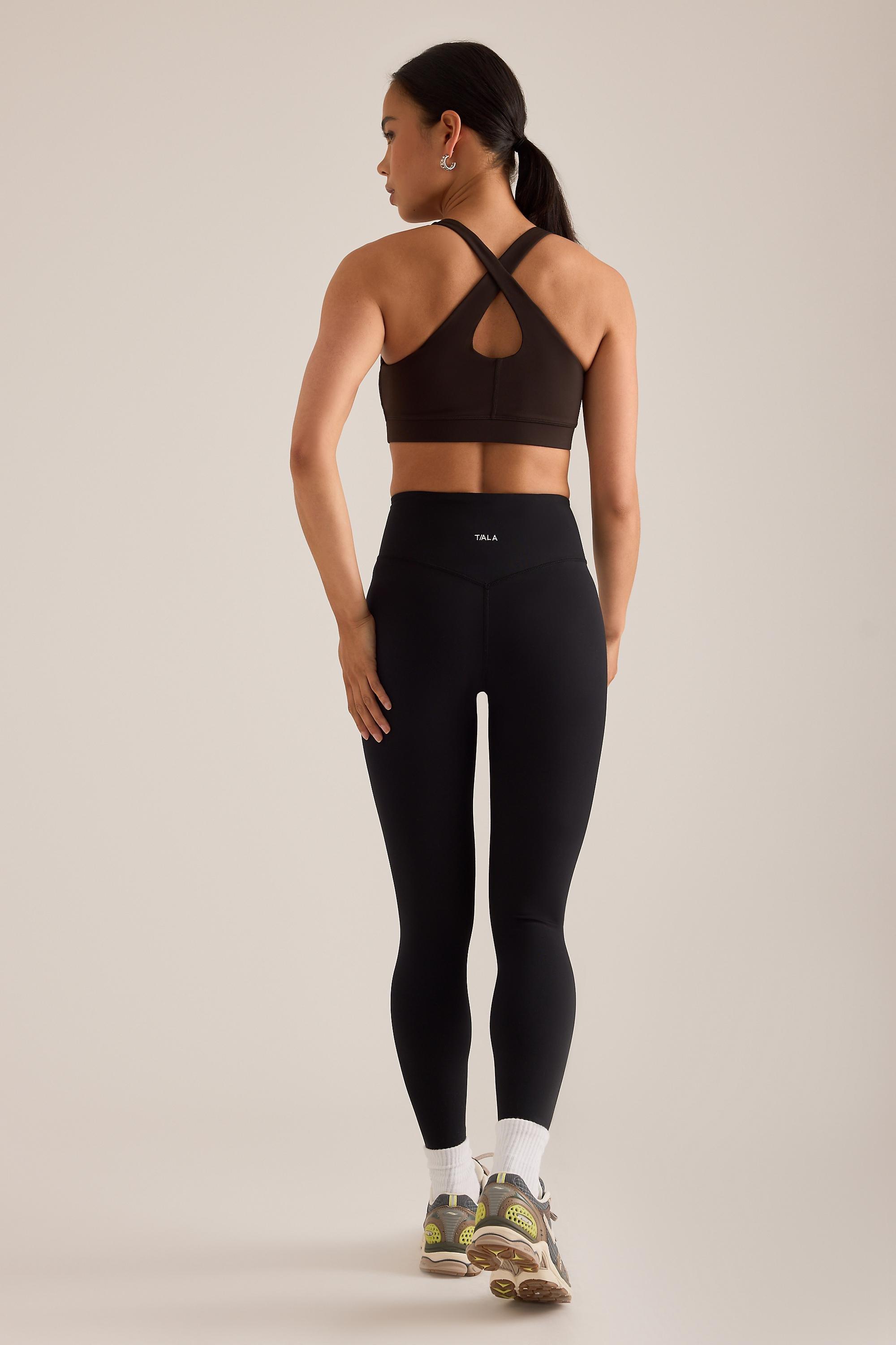 TALA SkinLuxe Cross-Back Sports Bra, Brown, large image number 5