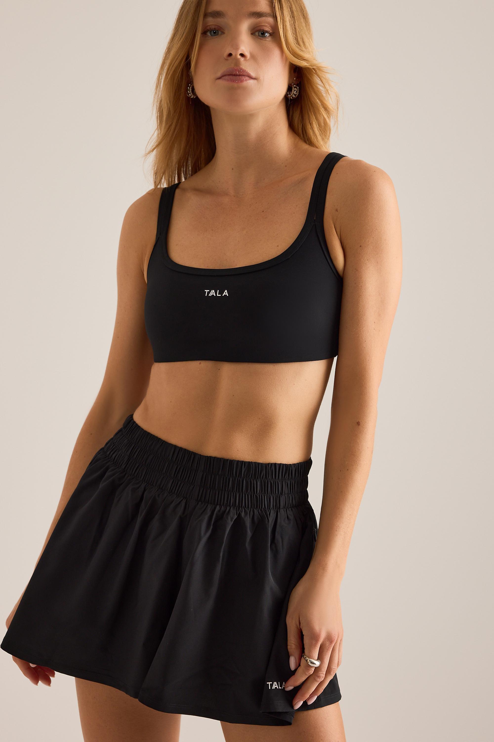 Tala Skinluxe Floaty Run Shorts, Black, Black, large image number 3