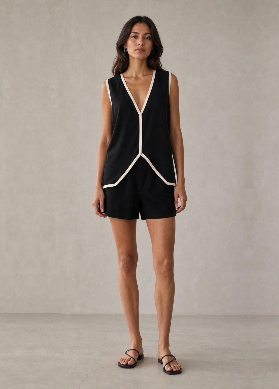 Fe Sancia The Clement Top, Black, Black, medium