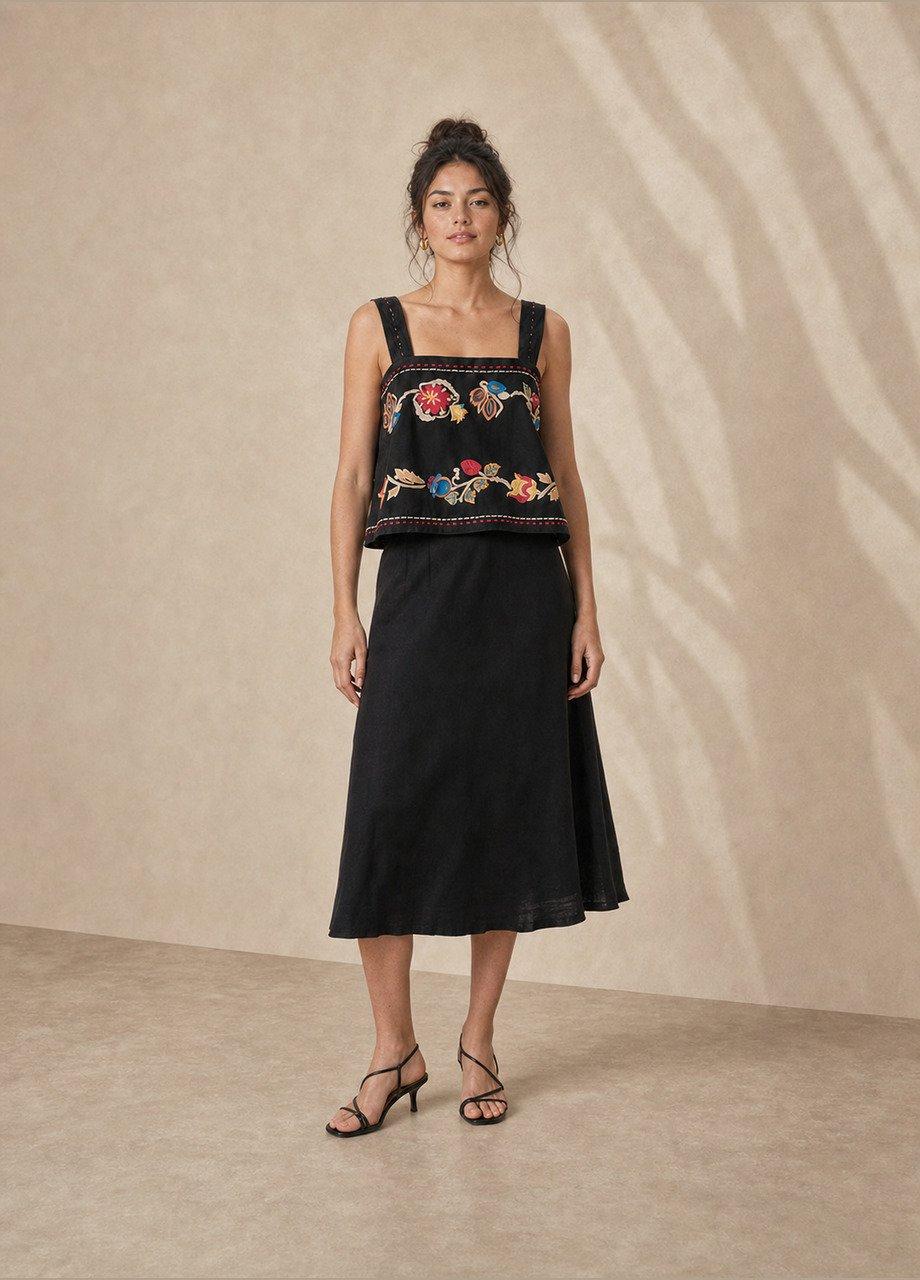 Fe Lm Phaedra Top, Black, Black, large image number 0