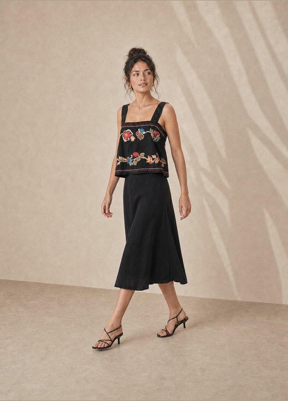 Fe Lm Phaedra Top, Black, Black, large image number 1