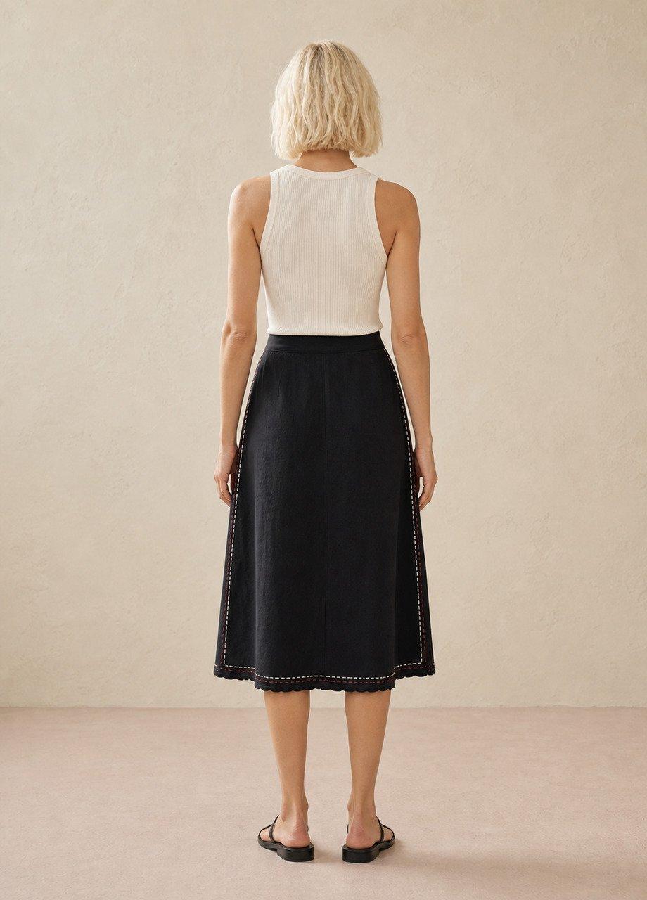 Fe Lm Amarante Skirt, Blue, Black, medium