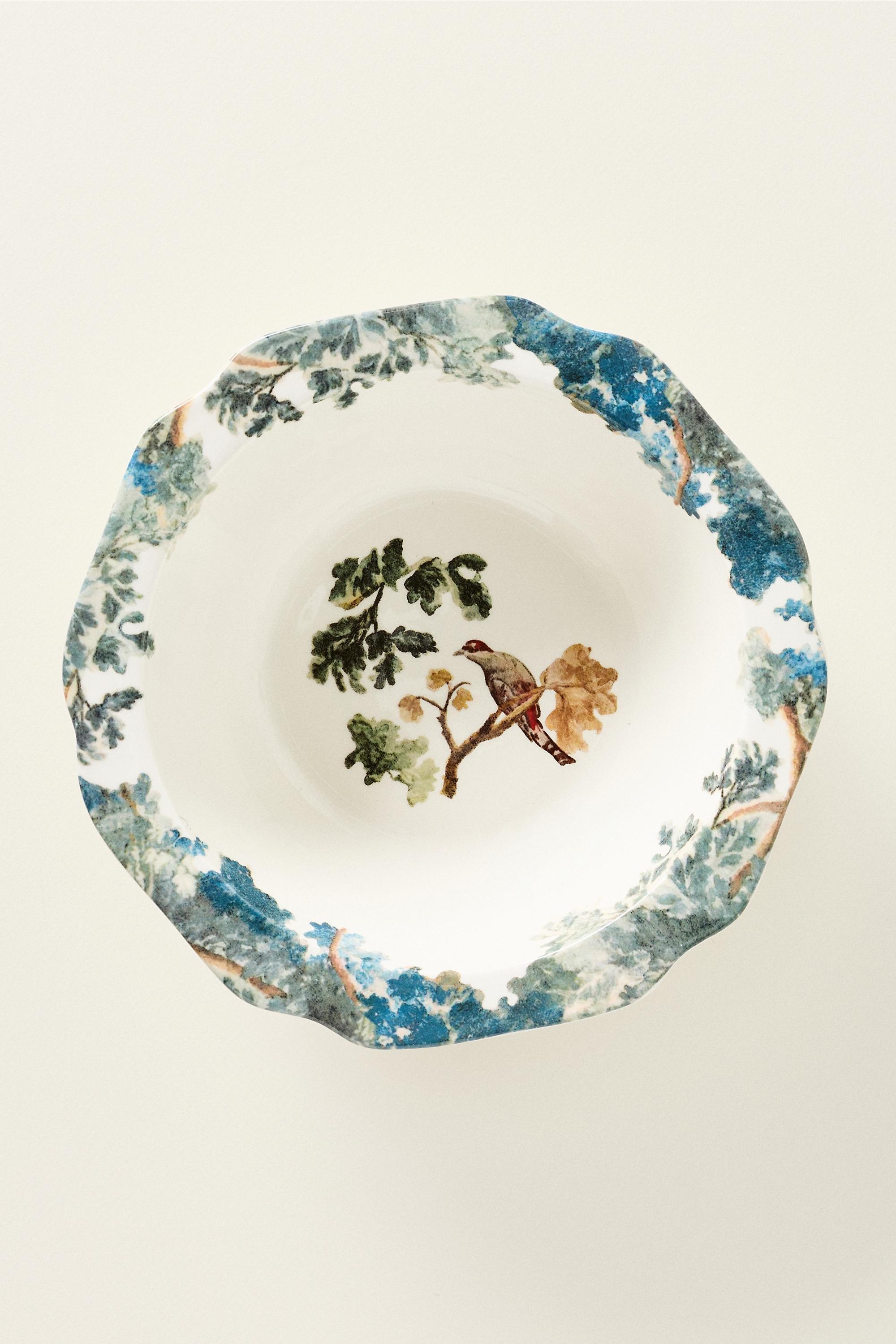 Judarn Stoneware Serving Bowl, Blue, Black, medium