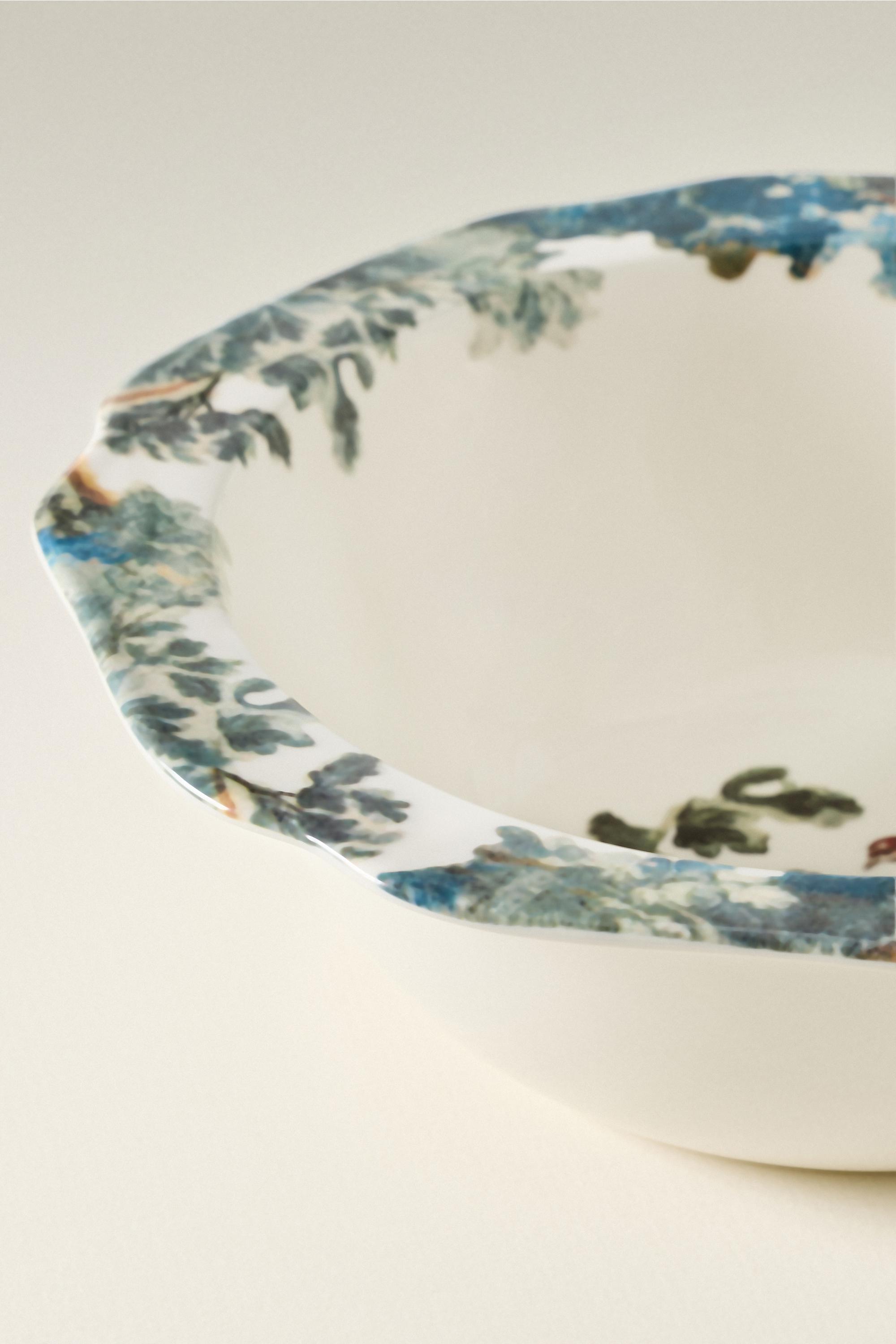 Judarn Stoneware Serving Bowl, Blue, Black, medium