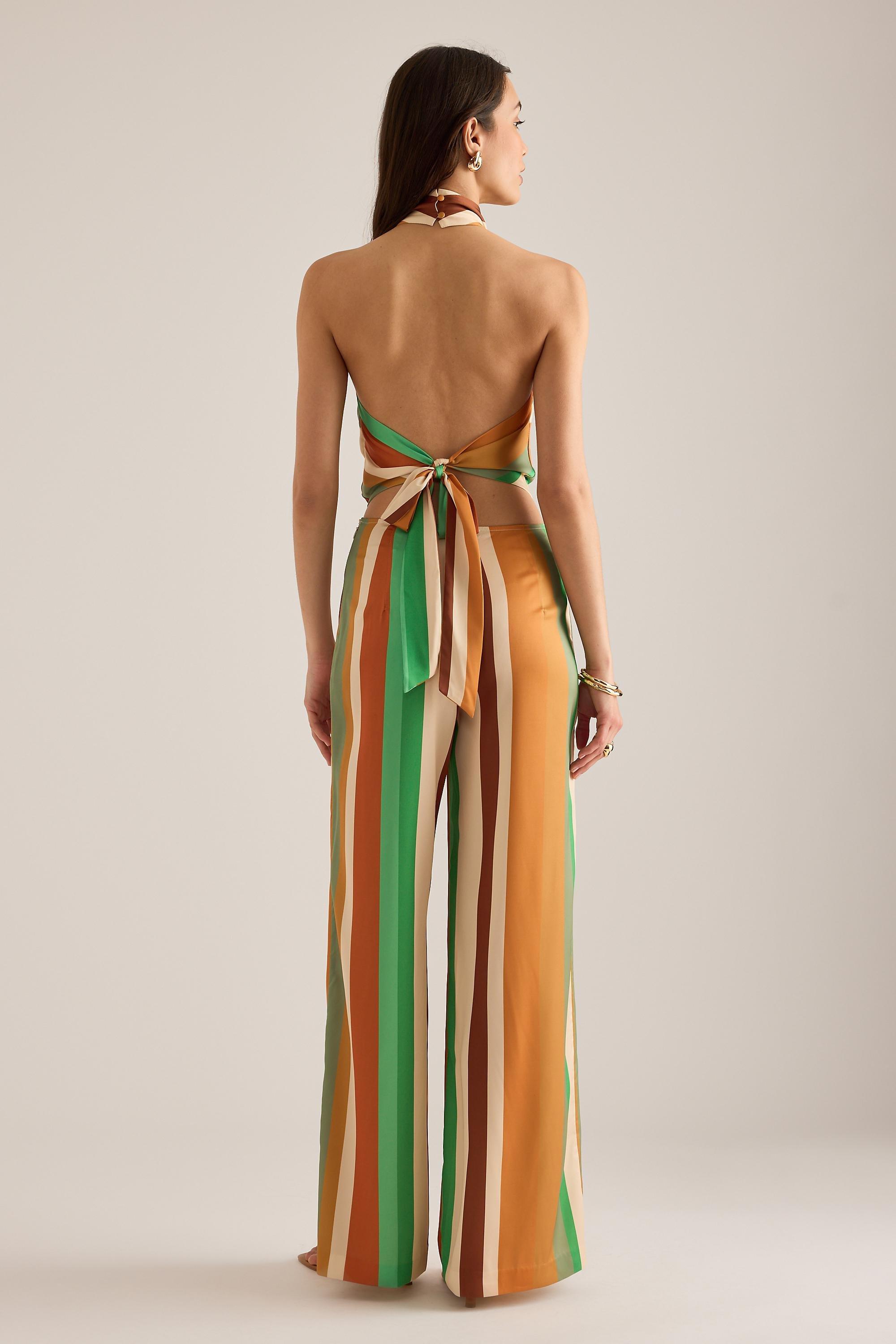 Bardot Pearce High-Neck Crop Top, Multicolour, Multicolour, large image number 3