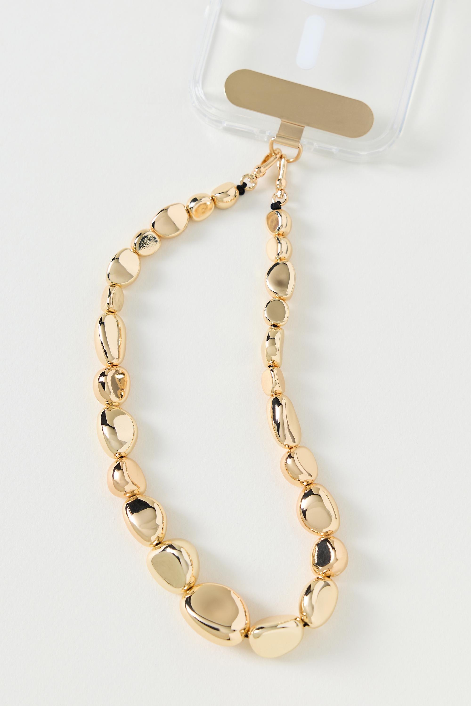By Anthropologie Chunky Phone Chain, Gold, Gold, large image number 0