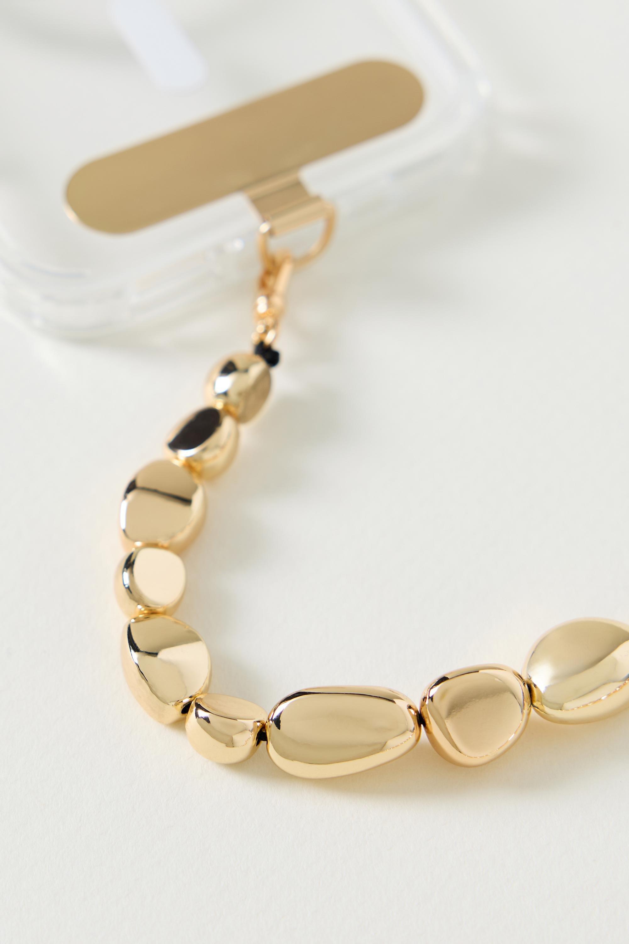 By Anthropologie Chunky Phone Chain, Gold, Gold, large image number 1