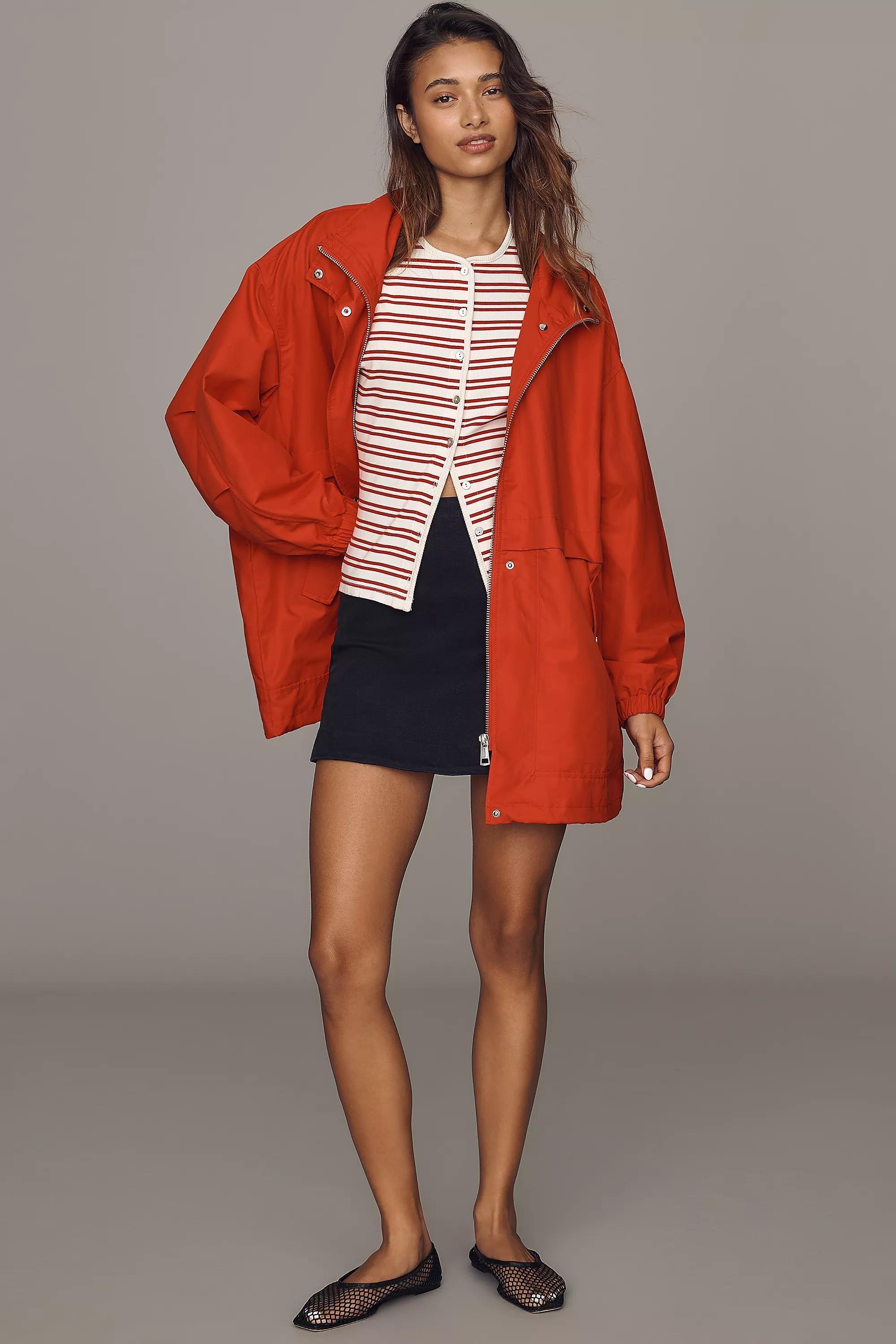 Maeve Oversized Lightweight Jacket, Red, Red, large image number 2