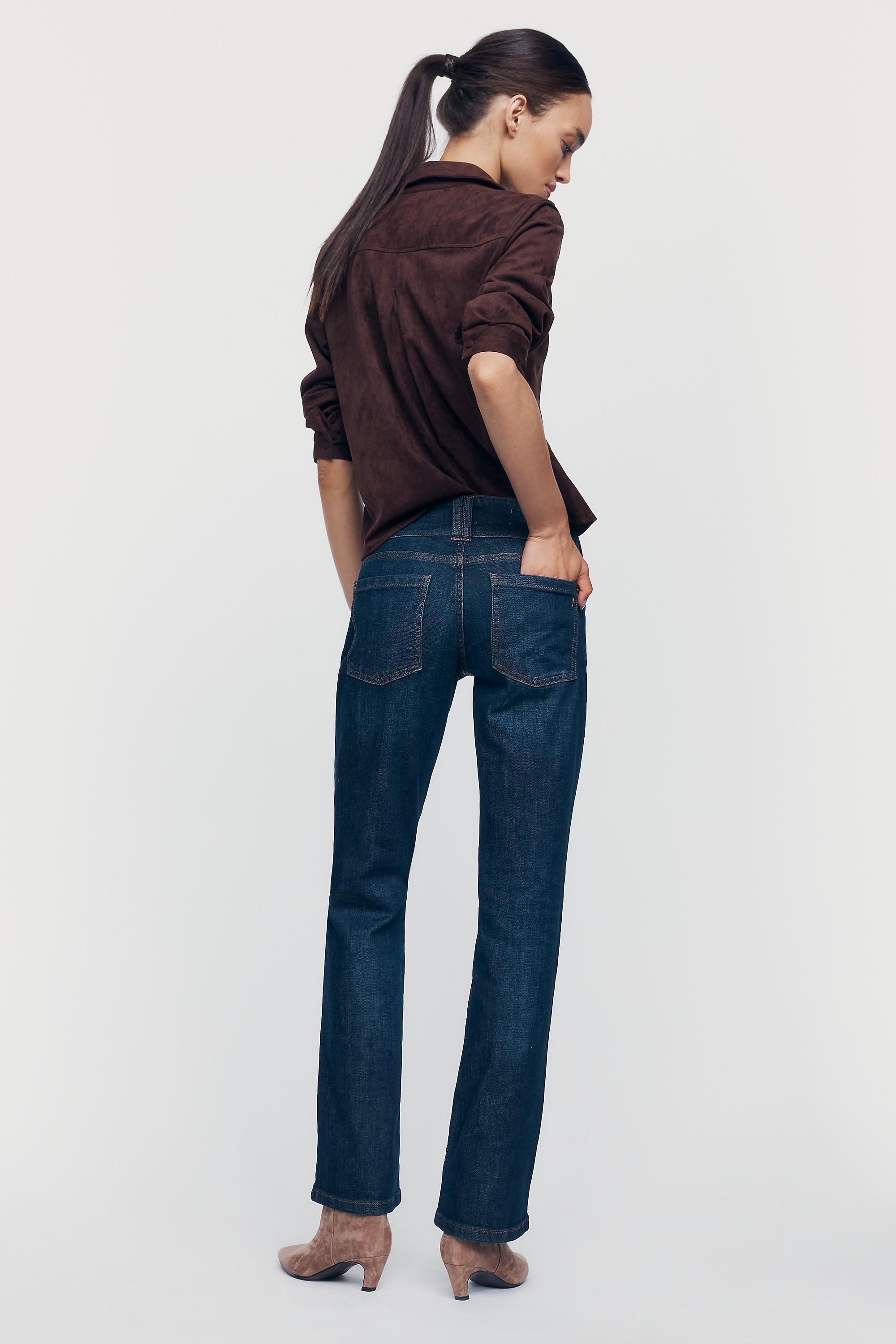 Pilcro Low-Rise Bootcut Jeans, Blue, Blue, large image number 4