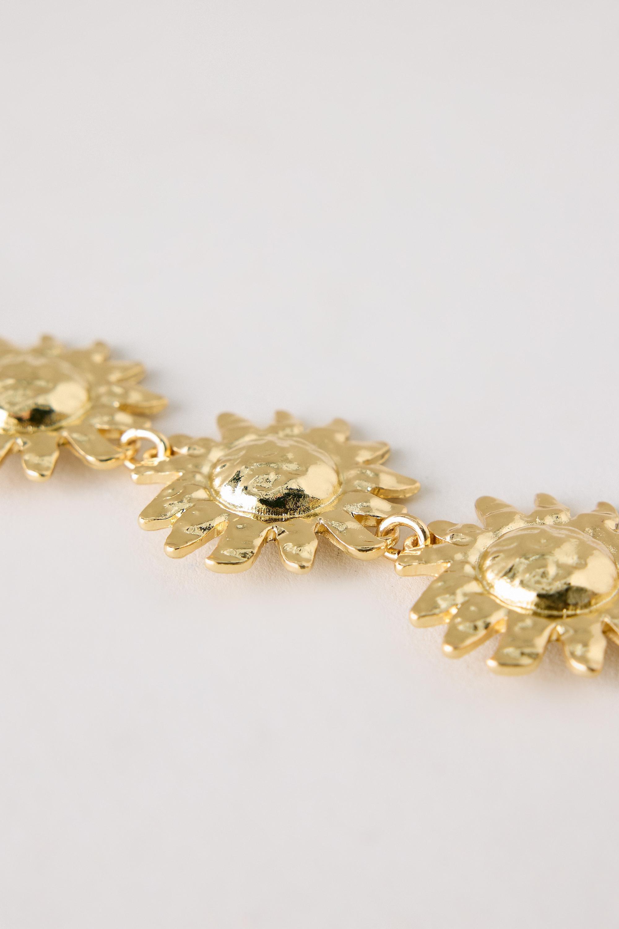 Sunflower Bracelet, Gold, A501_0070, large image number 4