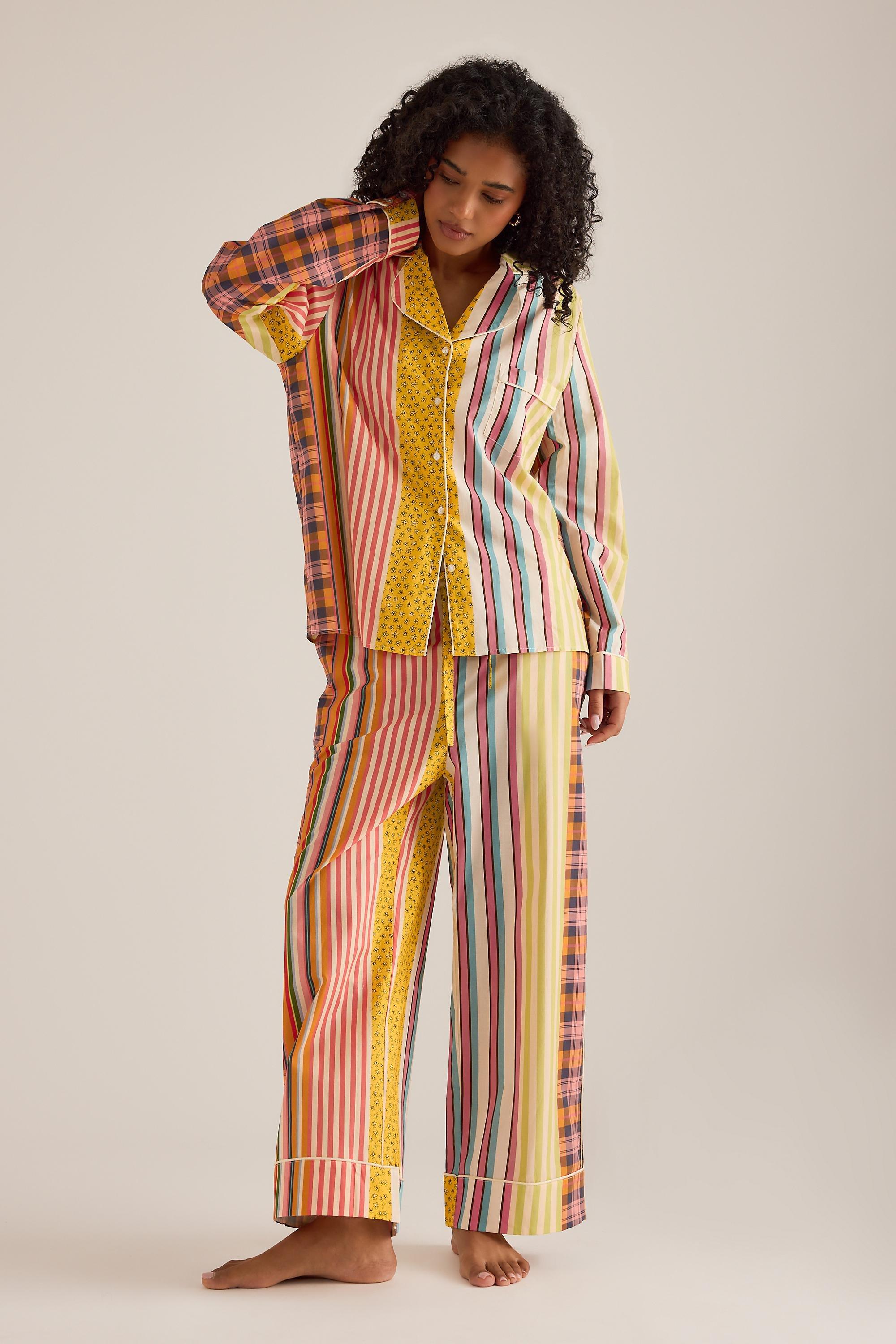 Karen Mabon Tartan Long Pyjama Set, Multicolour, A501_0552, large image number 0