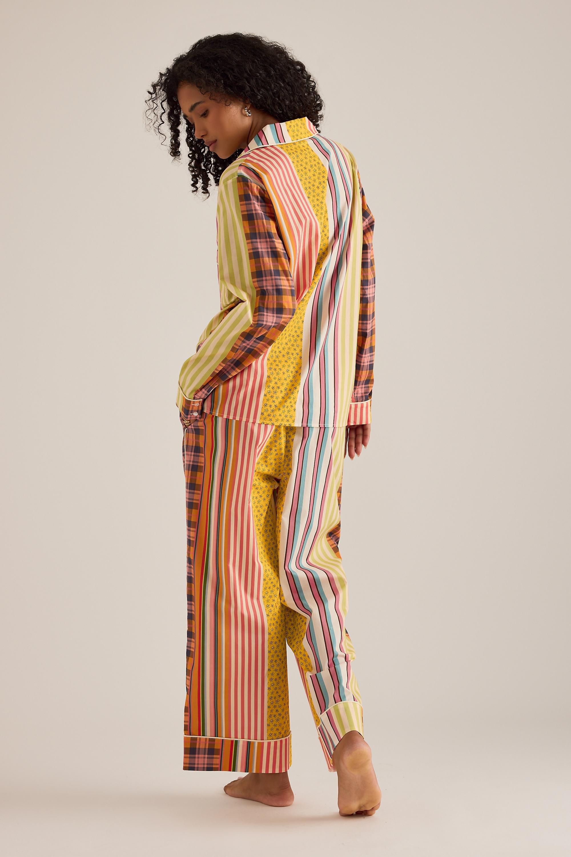 Karen Mabon Tartan Long Pyjama Set, Multicolour, A501_0552, large image number 3