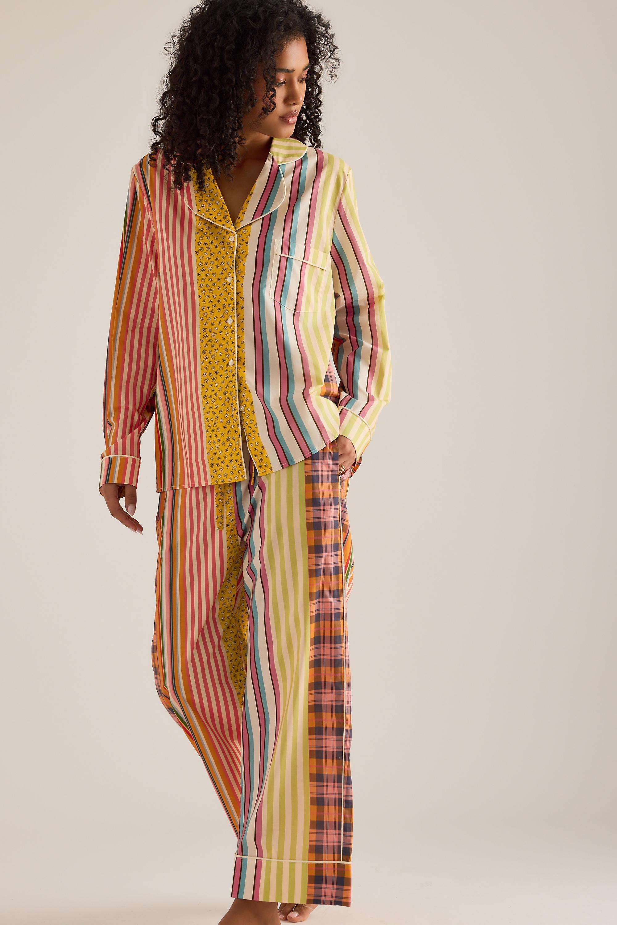 Karen Mabon Tartan Long Pyjama Set, Multicolour, A501_0552, large image number 4