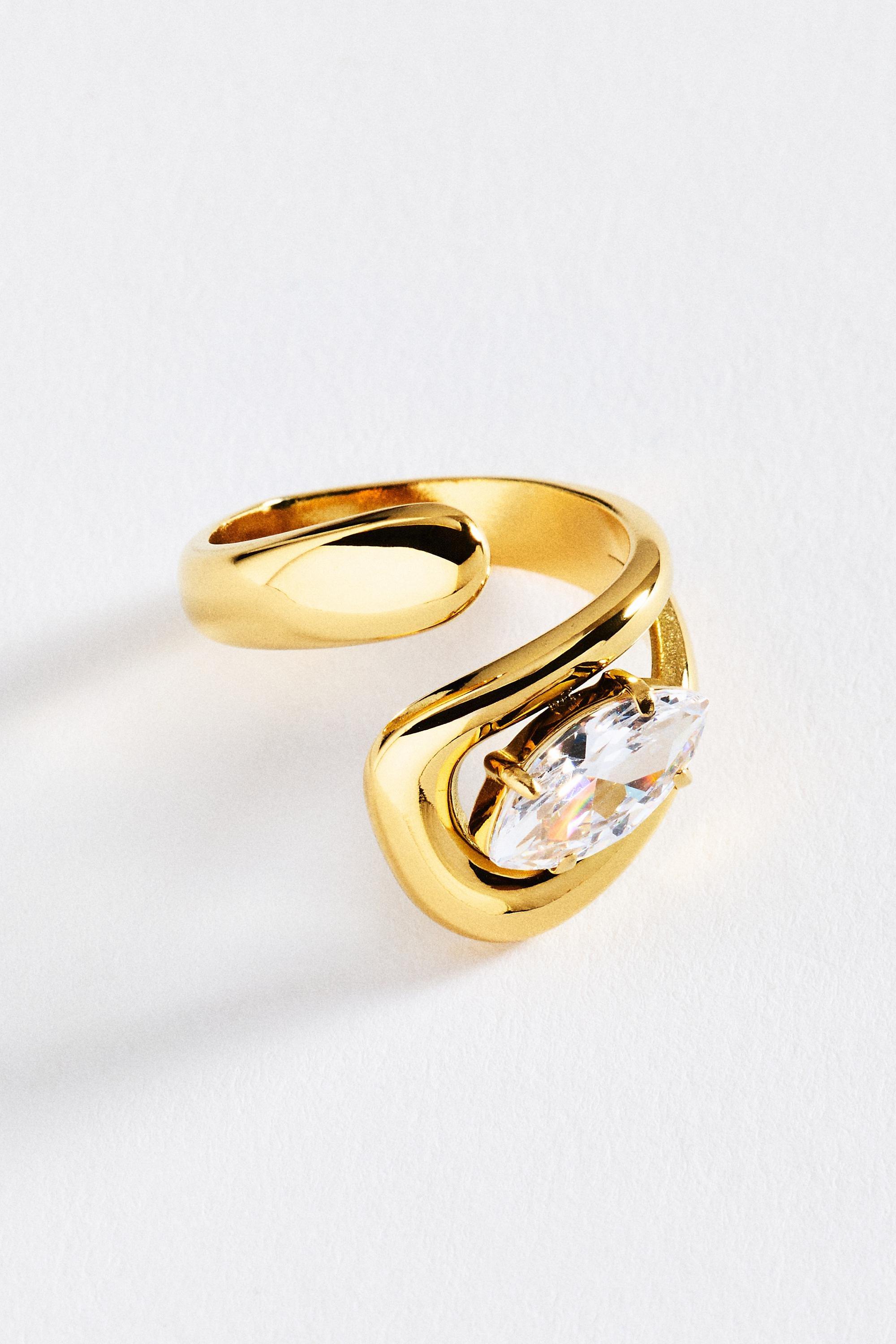 CLEAR Bezel Wrap Ring, Clear, large image number 0