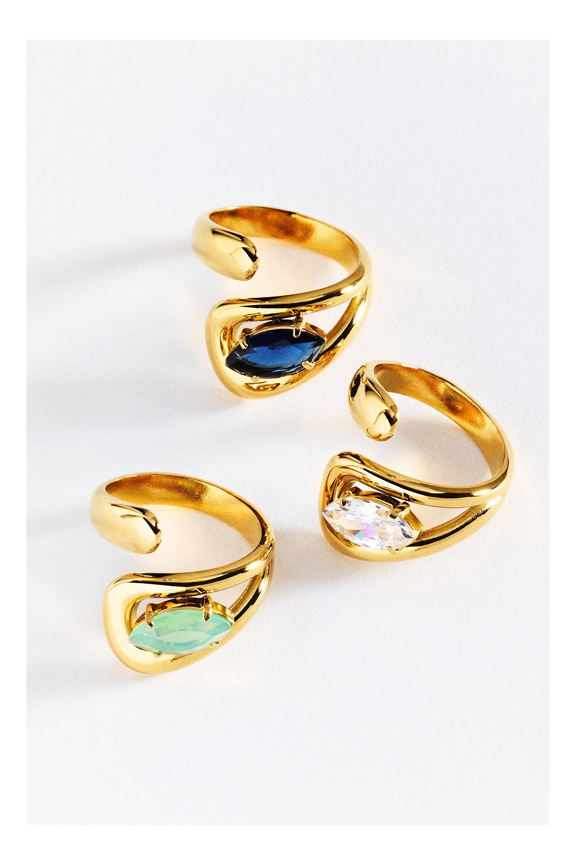 CLEAR Bezel Wrap Ring, Clear, large image number 1