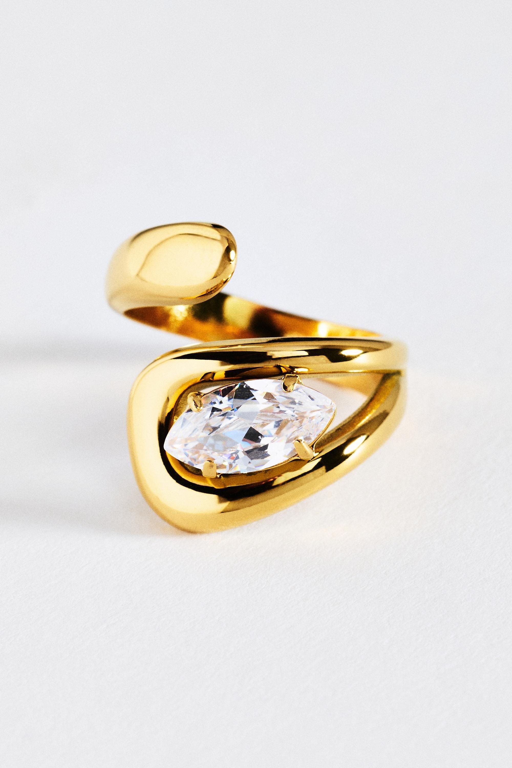 CLEAR Bezel Wrap Ring, Clear, large image number 2
