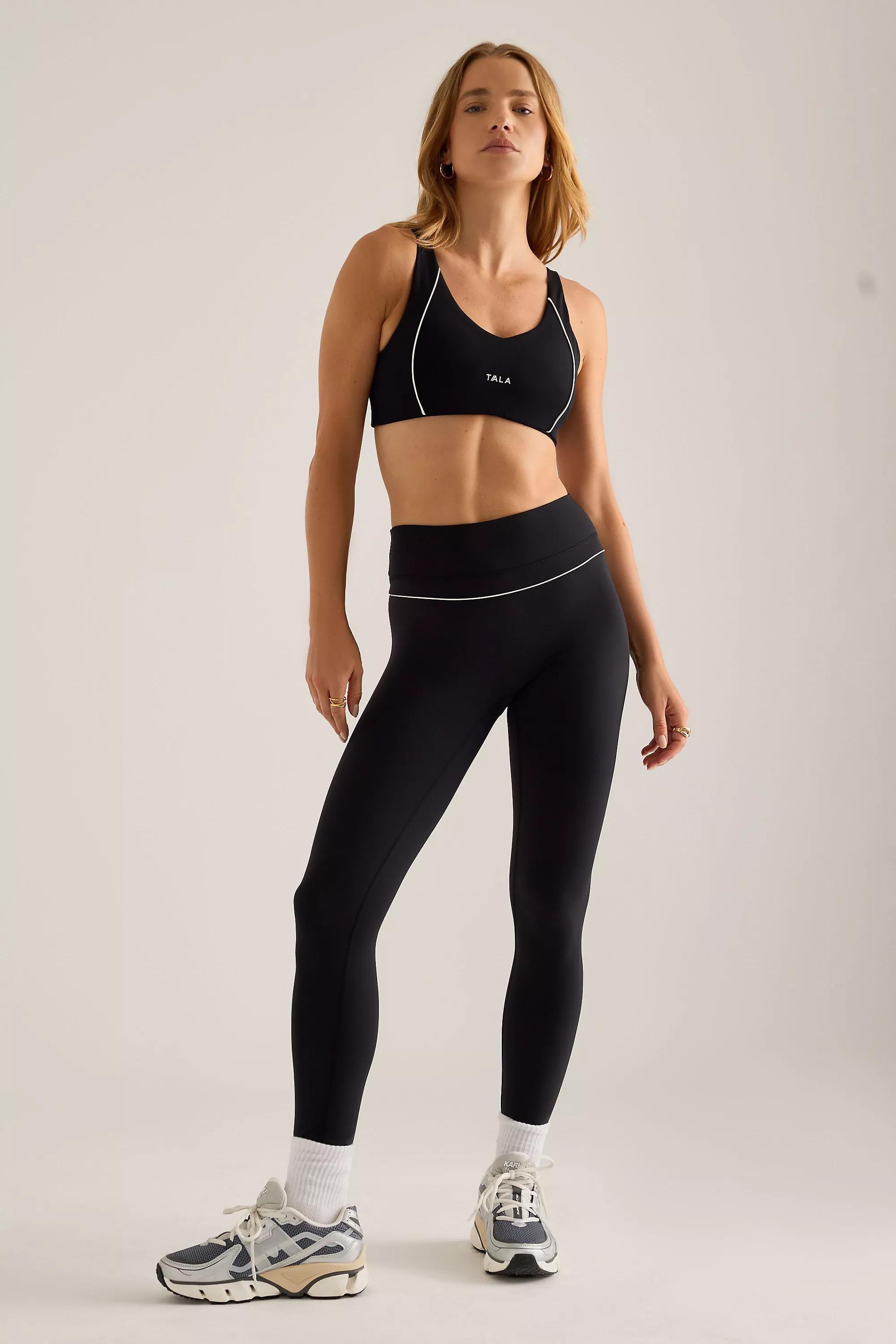 Tala Dayflex Contrast Sweetheart Leggings, Black, Black, medium