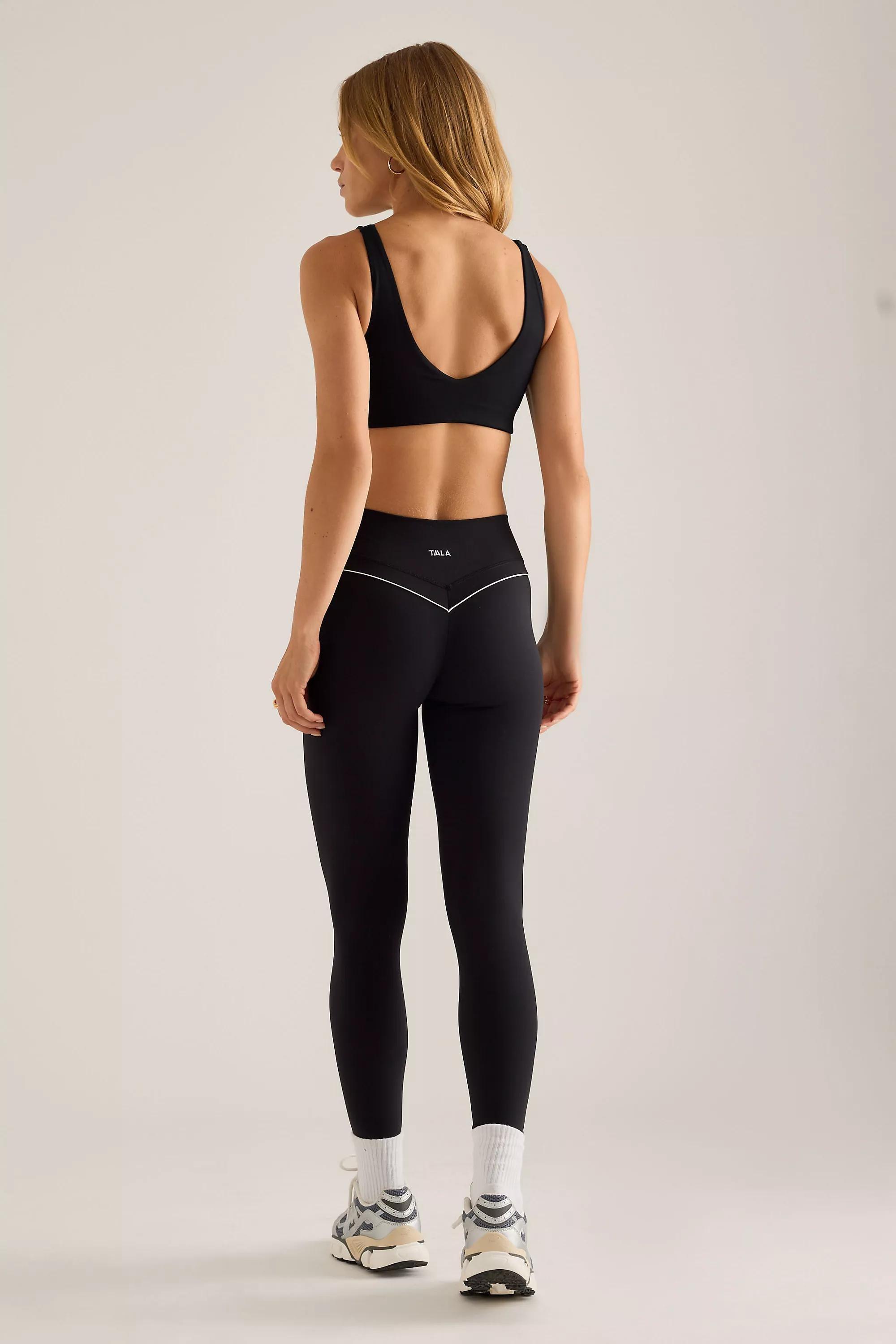 Tala Dayflex Contrast Sweetheart Leggings, Black, Black, large image number 5
