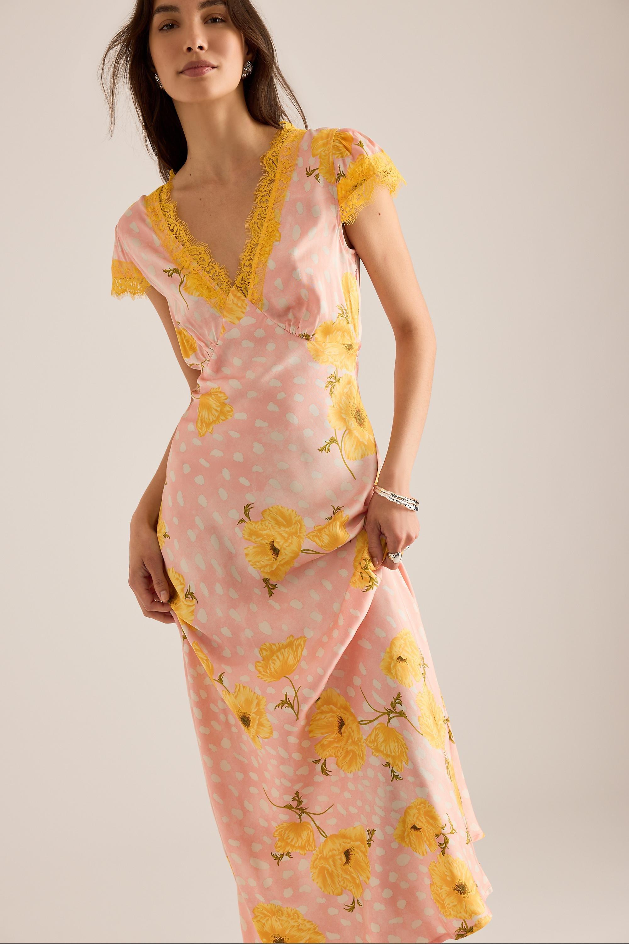 Never Fully Dressed Poppy Olivia Maxi Dress, Pink, Pink, large image number 0