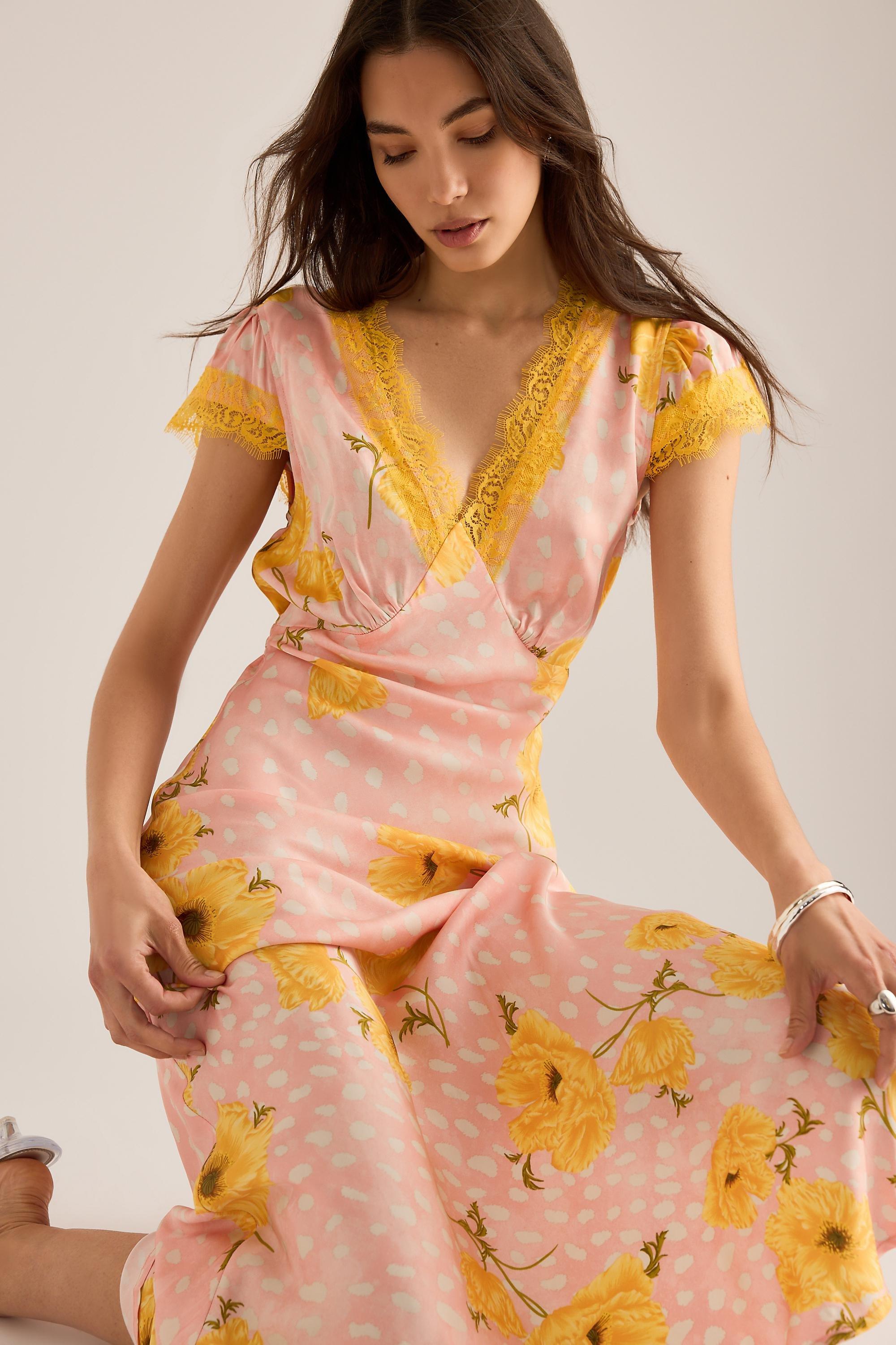 Never Fully Dressed Poppy Olivia Maxi Dress, Pink, Pink, large image number 2
