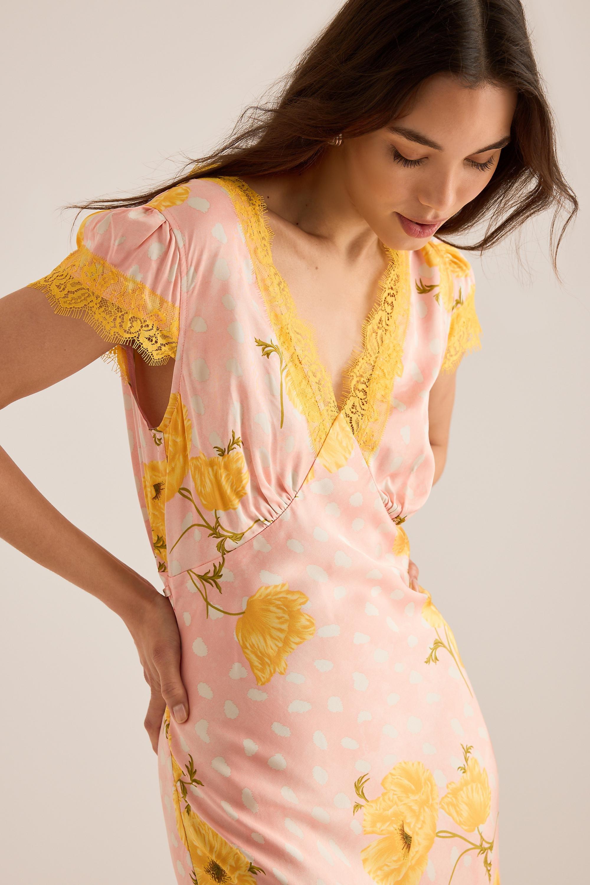 Never Fully Dressed Poppy Olivia Maxi Dress, Pink, Pink, large image number 3