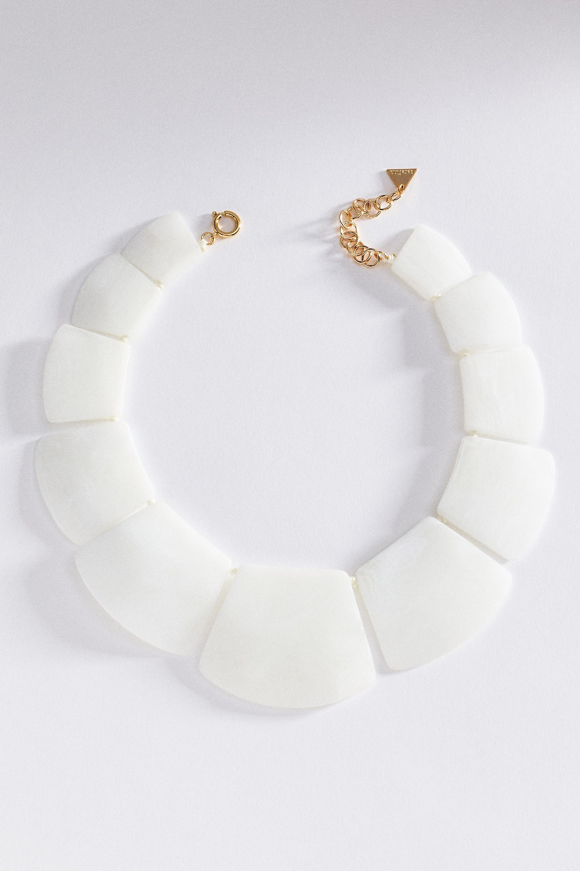 PEARL Rawbar Pearl Statement Necklace, Cream, large image number 0