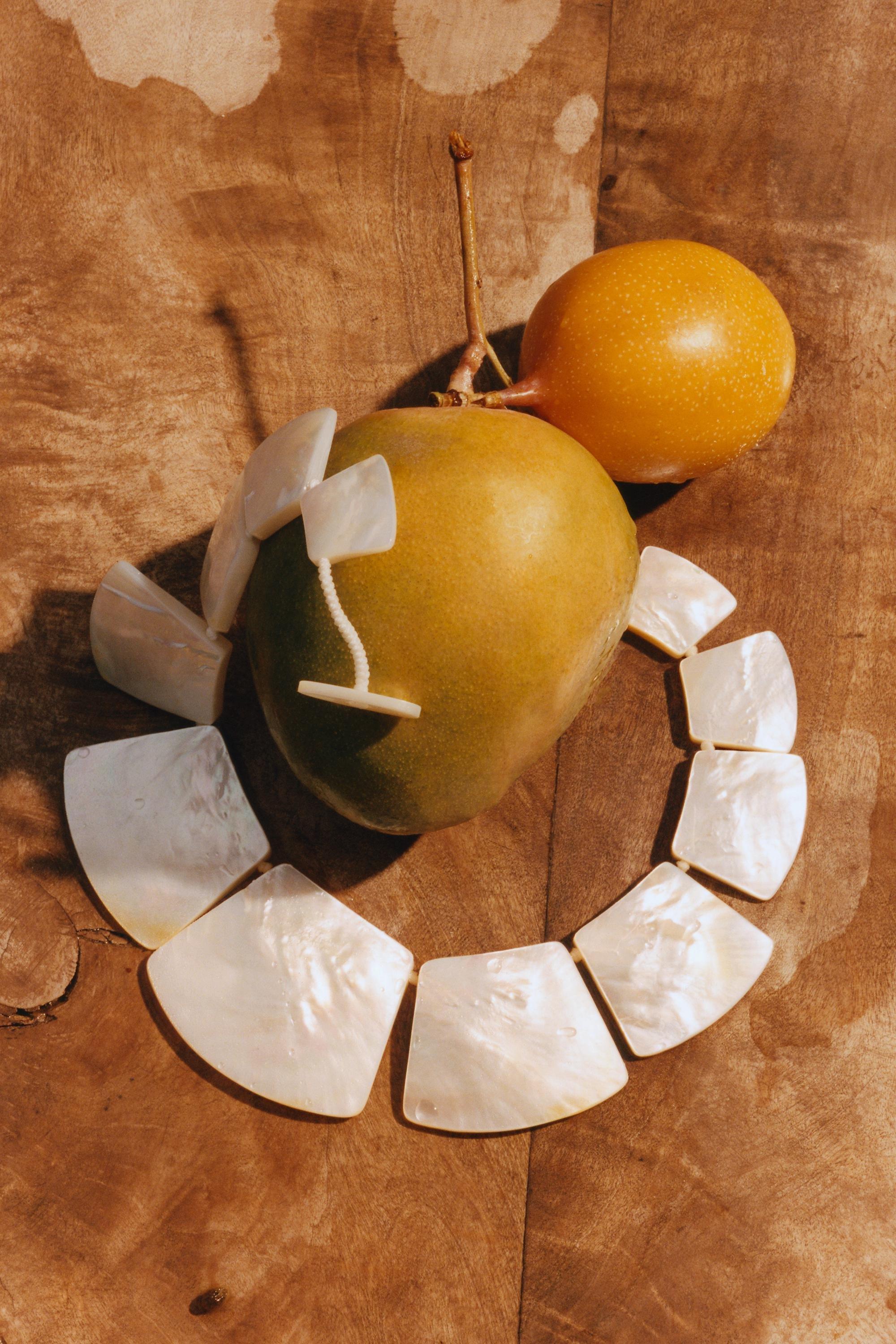 PEARL Rawbar Pearl Statement Necklace, Cream, large image number 1