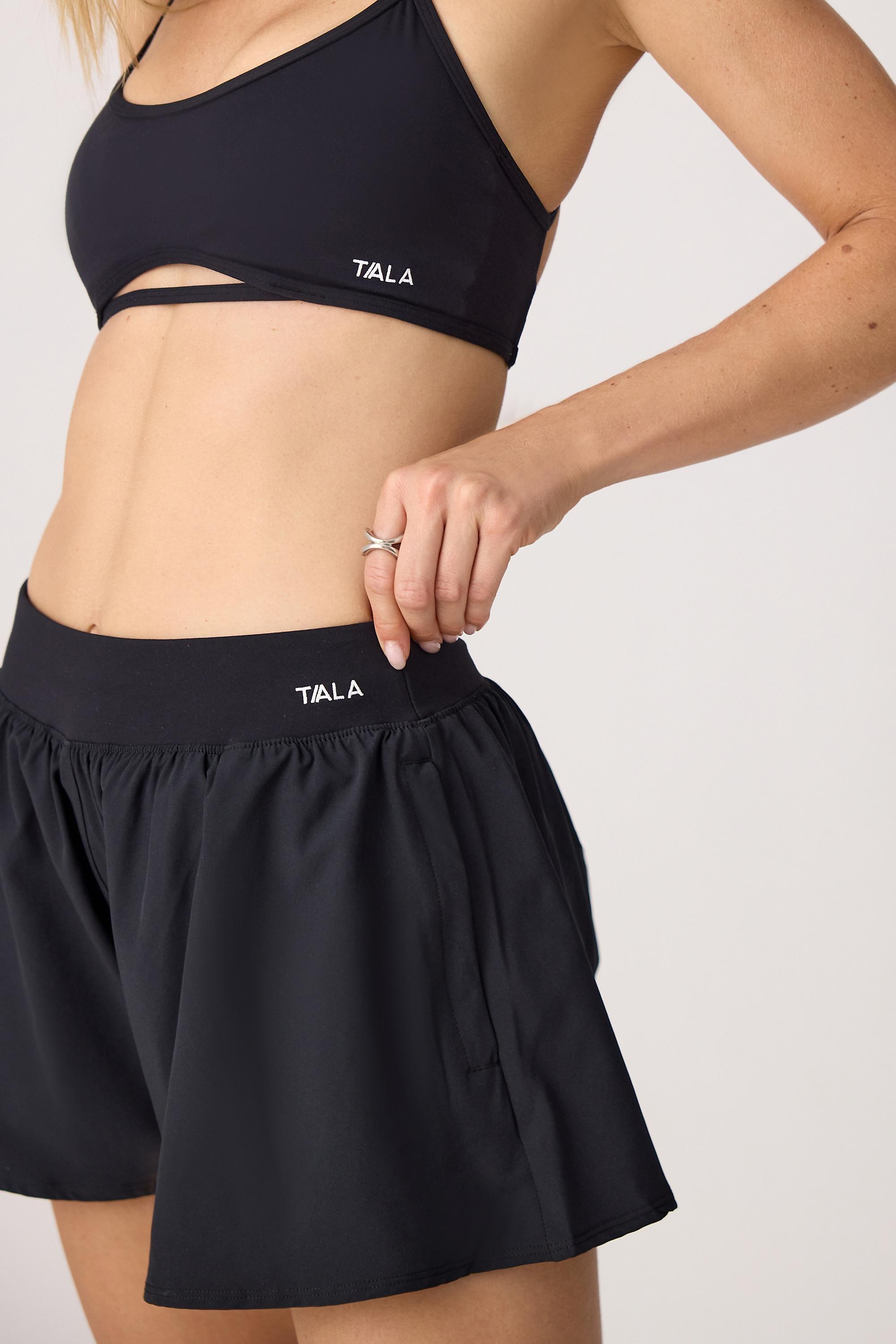 Tala Dayflex Floaty Shorts, Black, Black, medium
