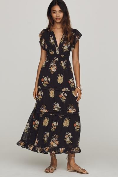 The Somerset Maxi Dress, Black, Black, large image number 1