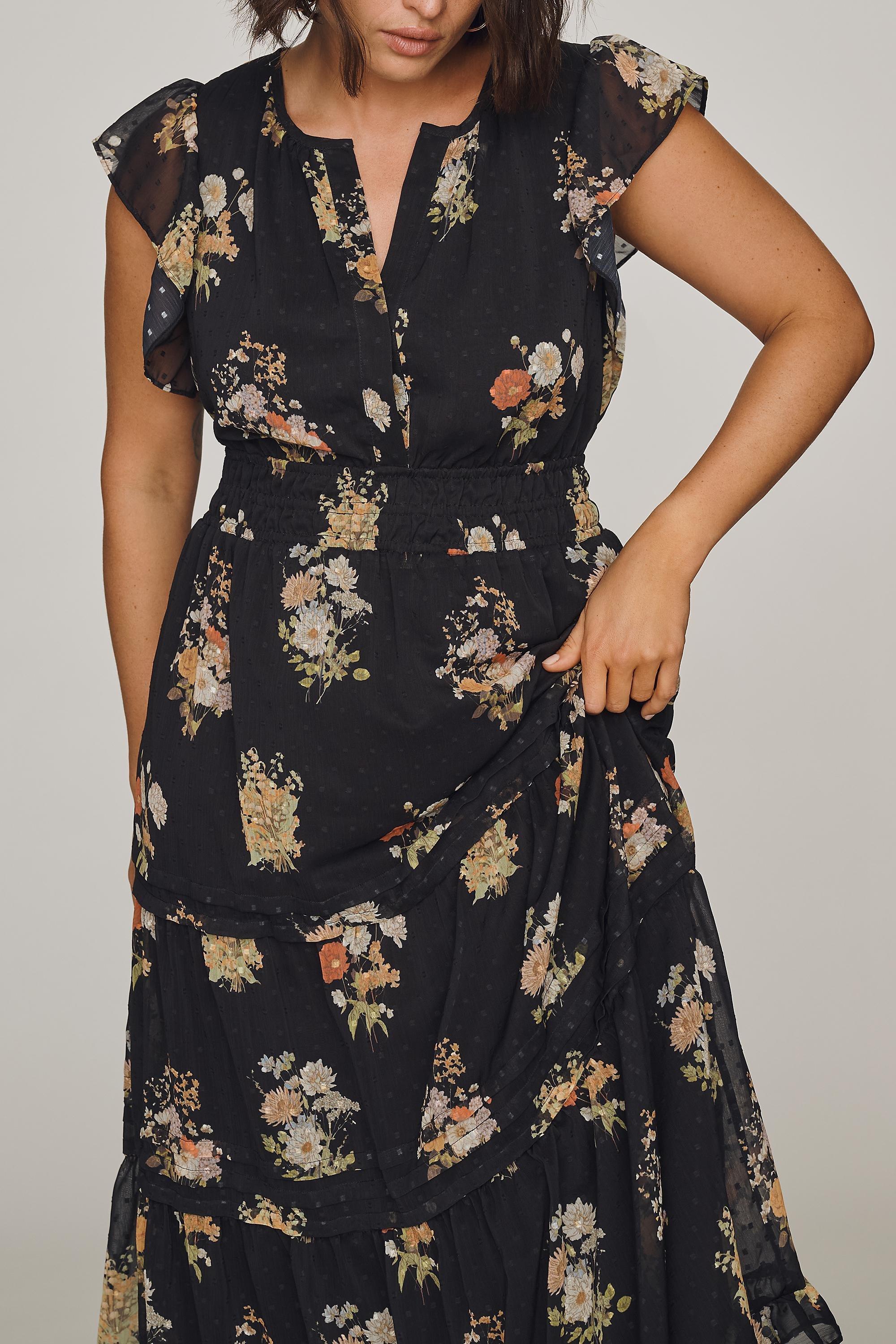 The Somerset Maxi Dress, Black, Black, large image number 7
