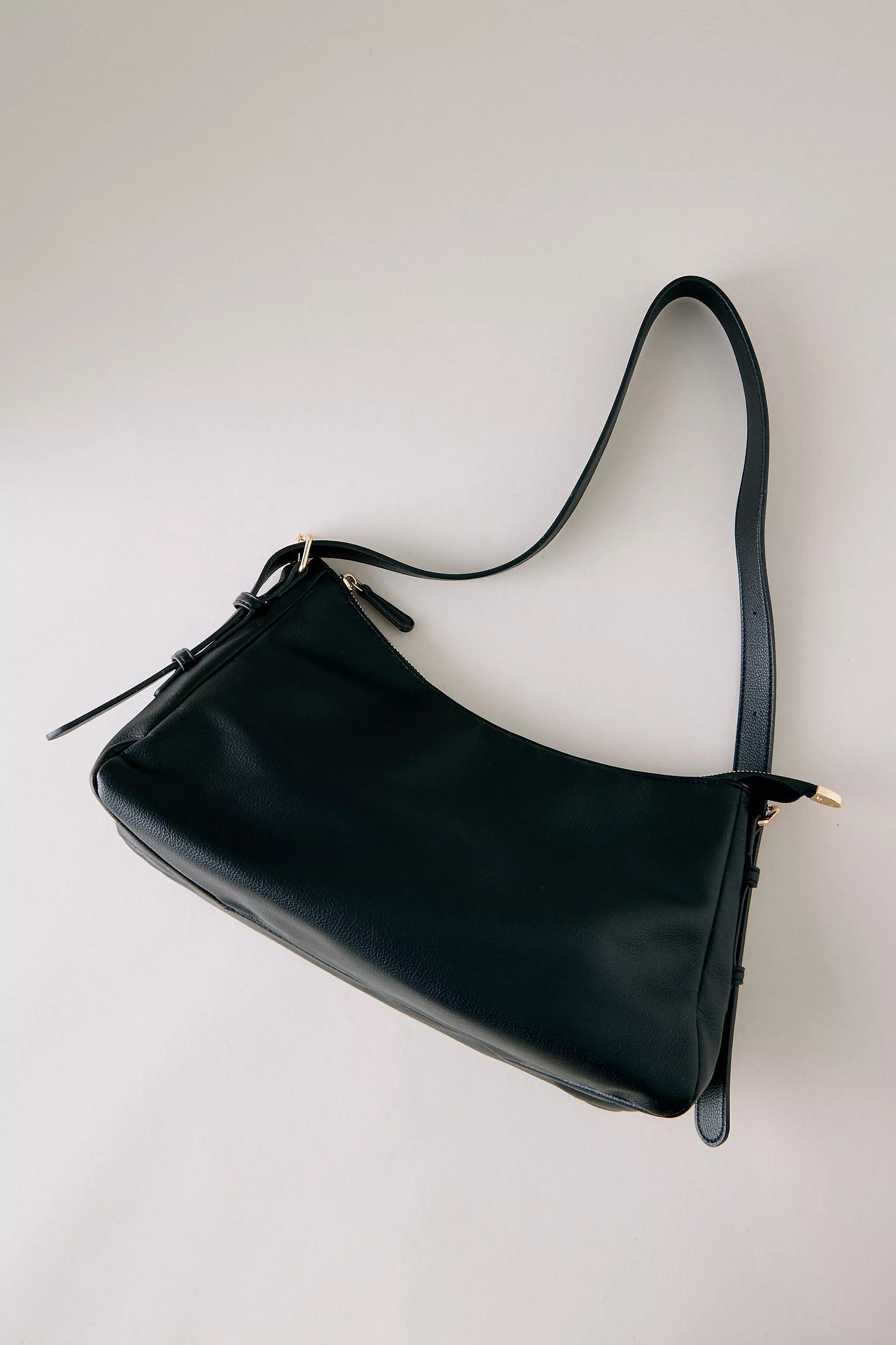 BLACK Melie Bianco Mayka Faux-Leather Shoulder Bag, Black, medium