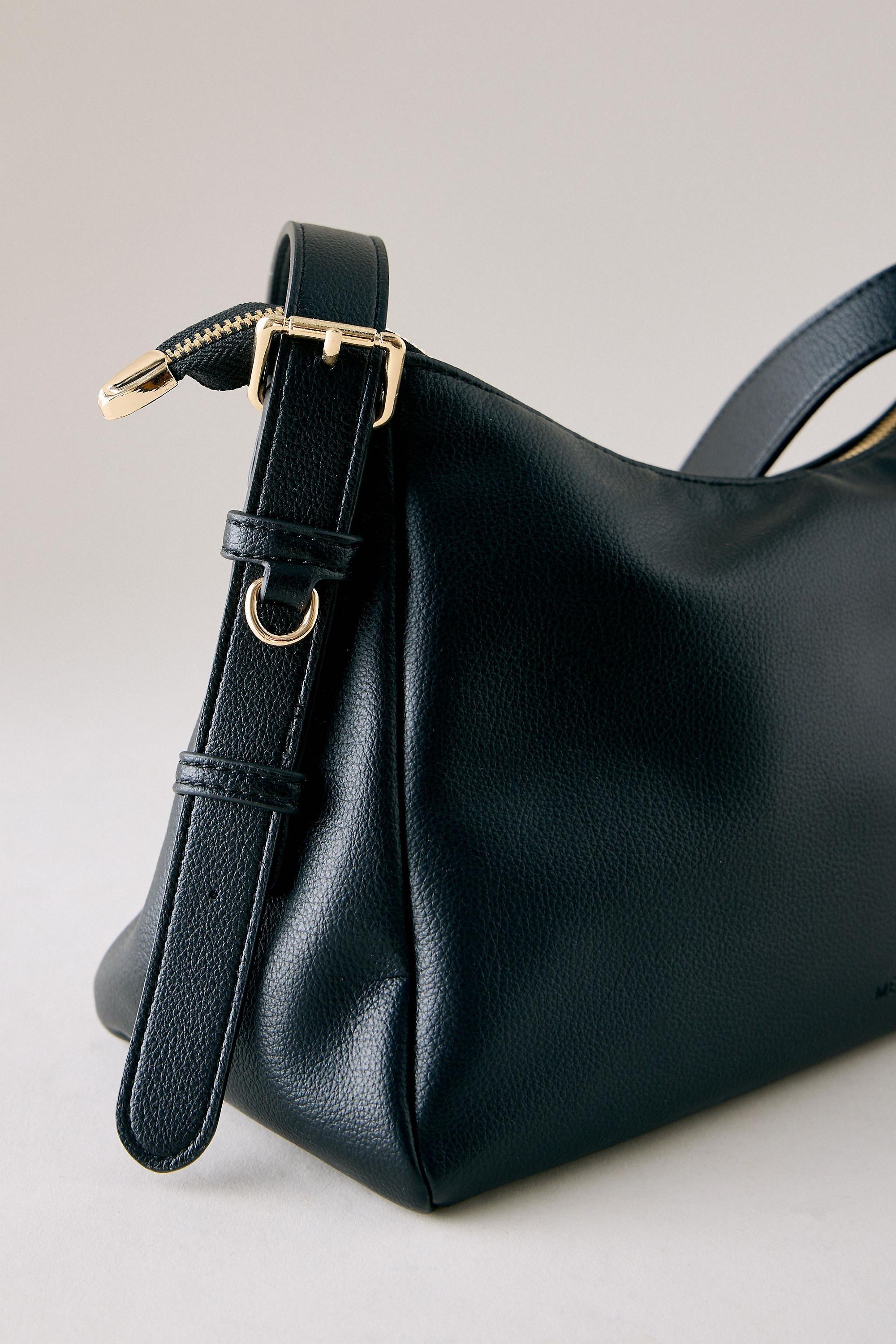 BLACK Melie Bianco Mayka Faux-Leather Shoulder Bag, Black, large image number 2