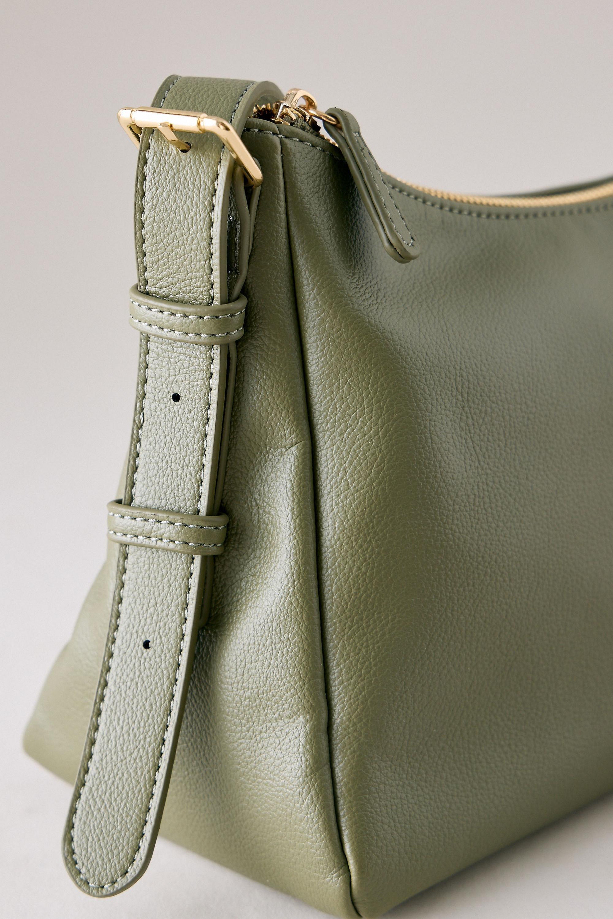 GREEN Melie Bianco Mayka Faux-Leather Shoulder Bag, Green, large image number 2