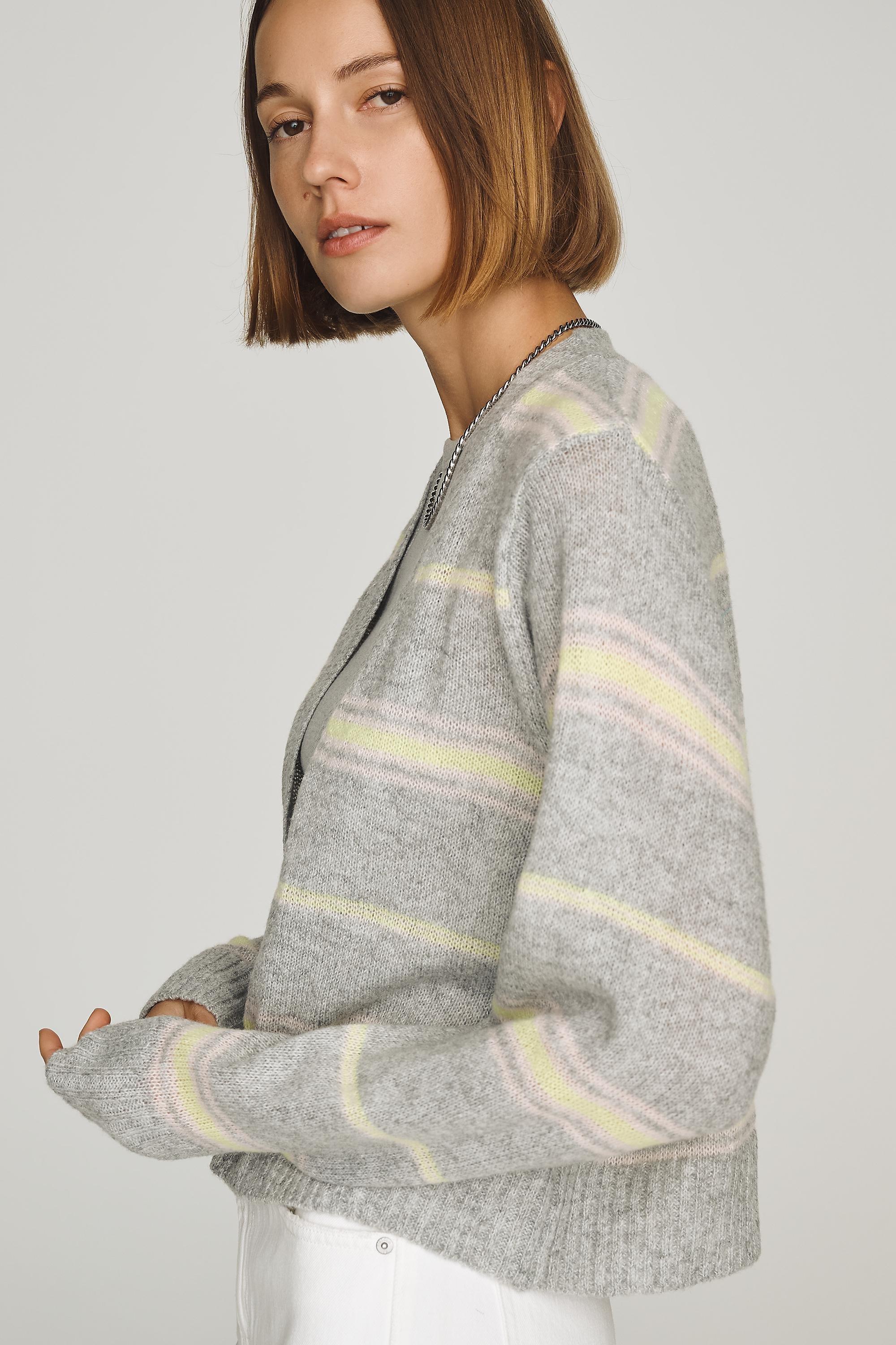 By Anthropologie Lightweight Cardigan, Grey, A501_0541, large image number 4