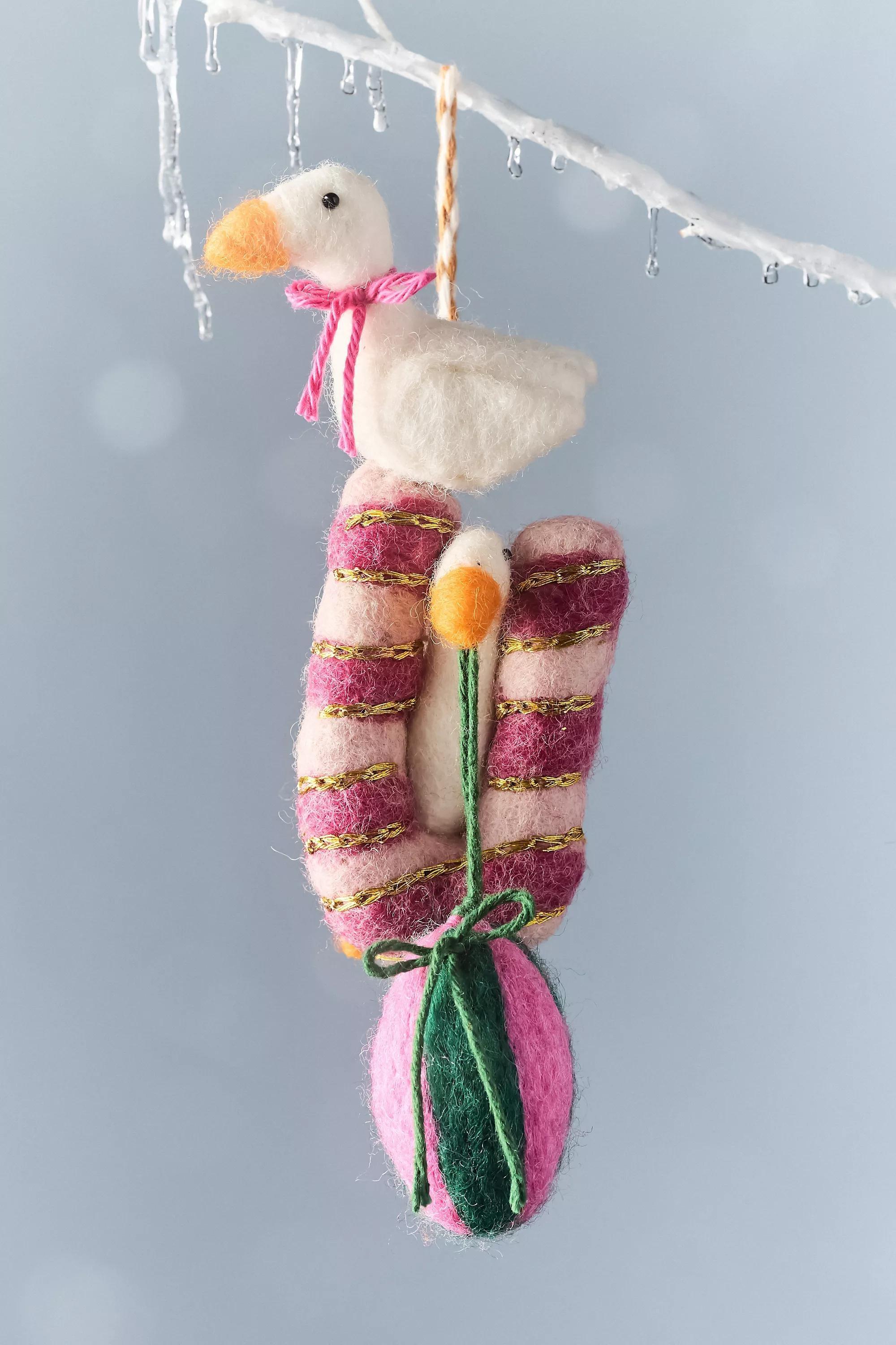 U Holiday Helpers Felt Monogram Ornament, Multicolour, Multicolour, large image number 0