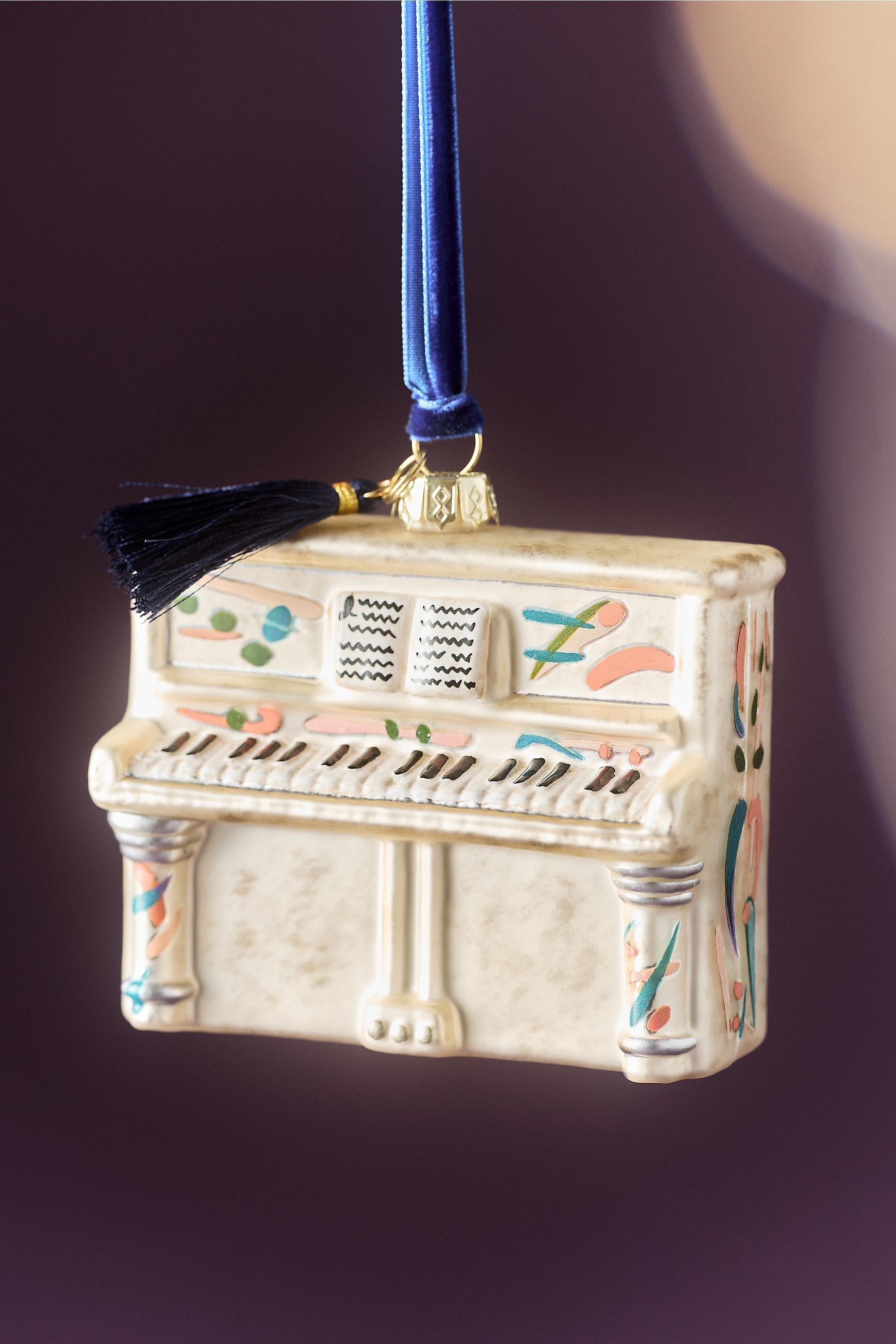 Anthropologie Batiste And Jaouad Instrument Ornament, Cream | Azadea UAE