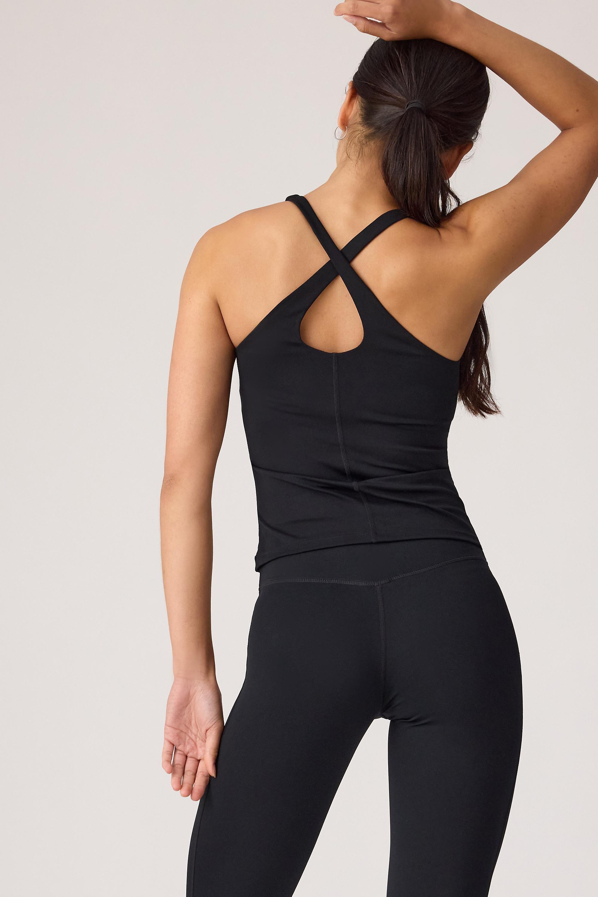 TALA Skinluxe Cross-Back Vest, Black, Black, large image number 4